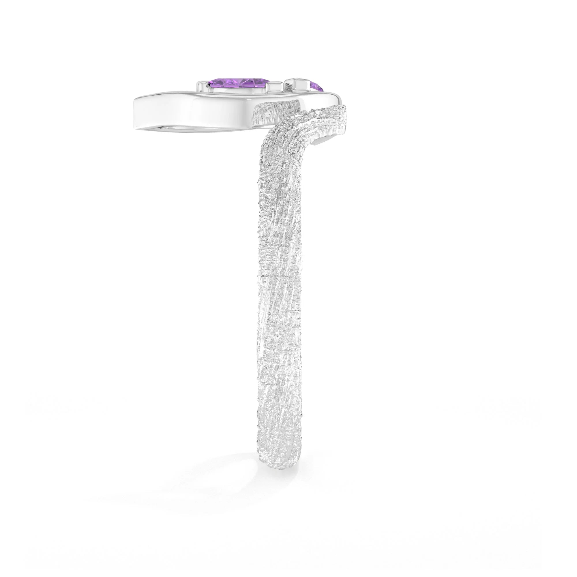 amethyst prong-set ring
