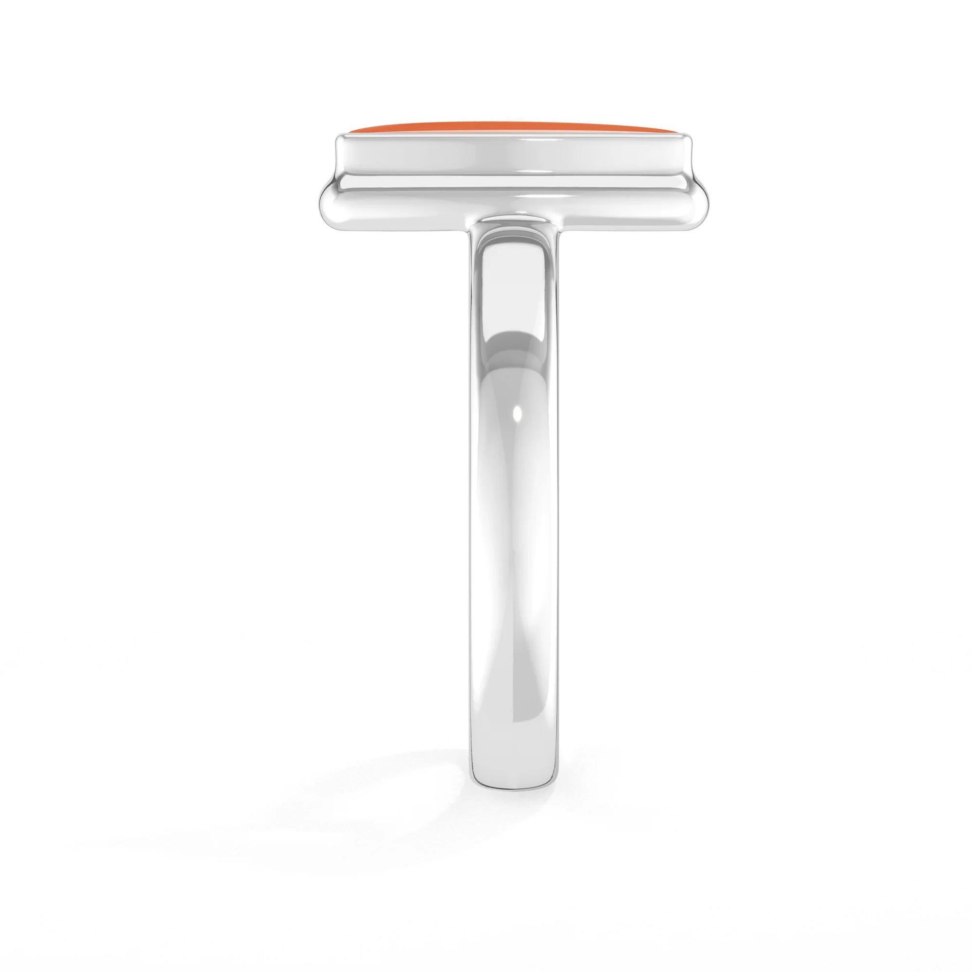 carnelian bezel-set ring