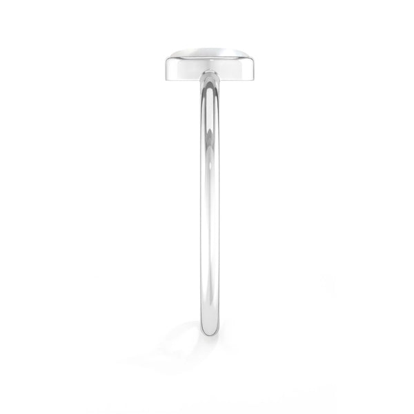 pearl bezel-set ring
