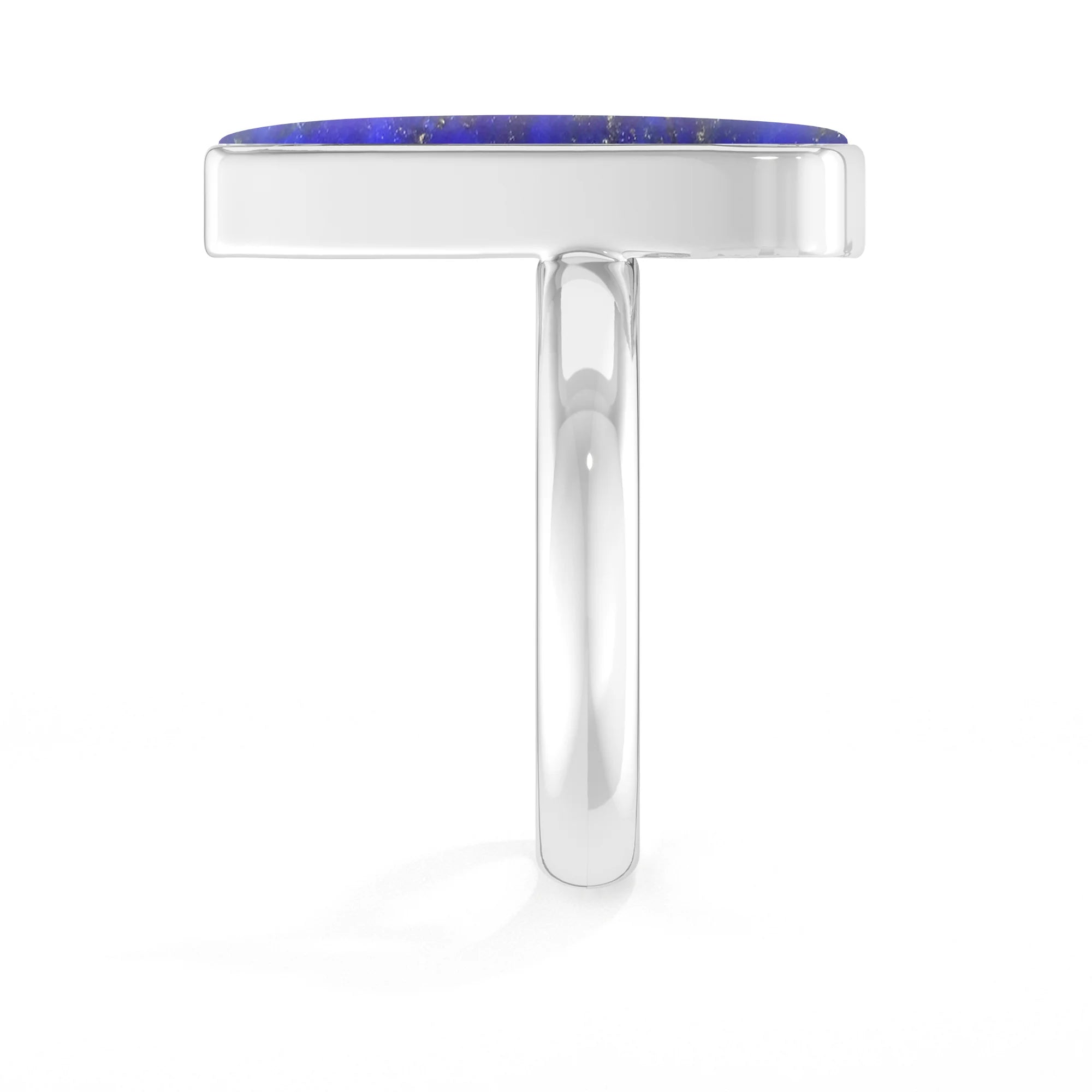 lapis-lazuli bezel-set ring