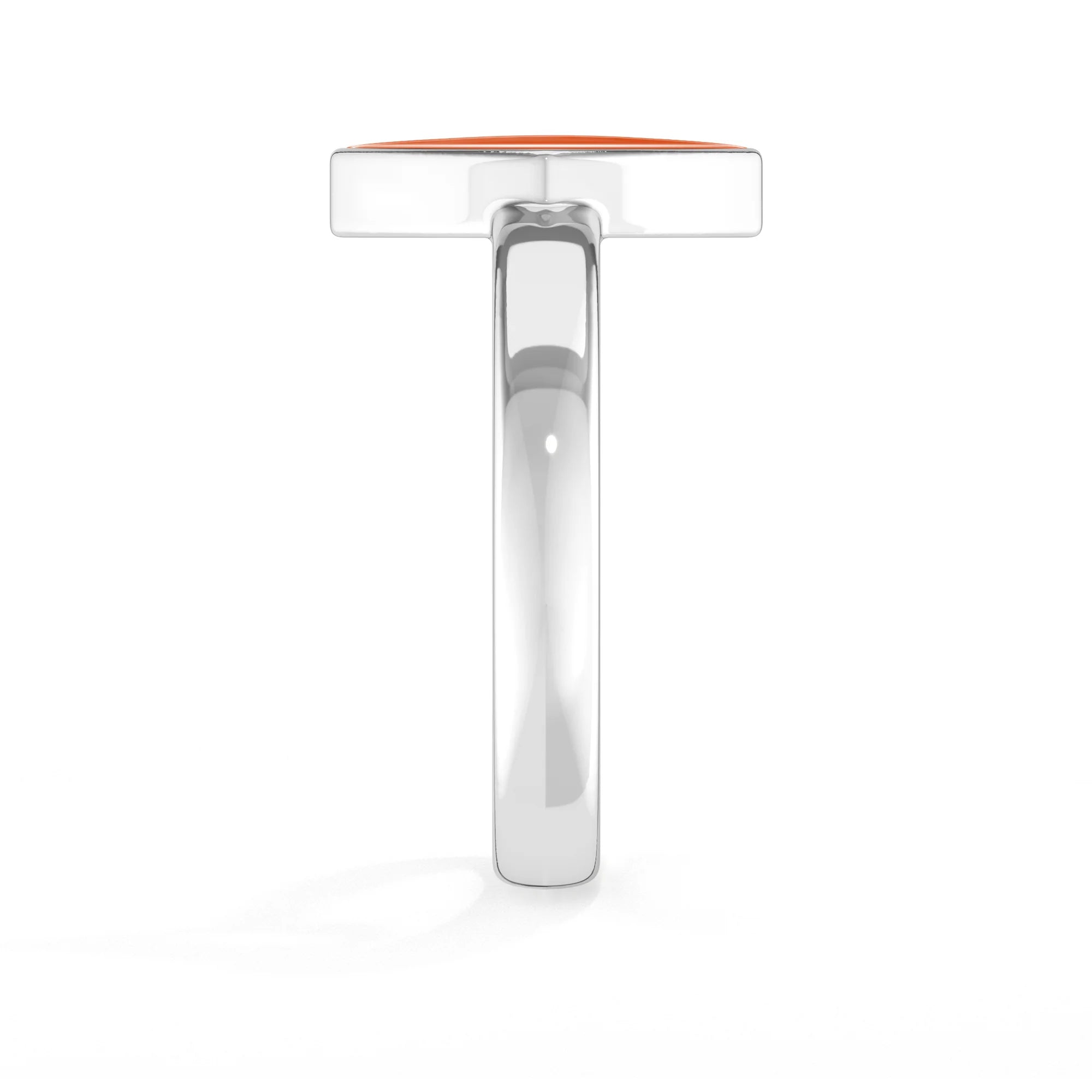 carnelian bezel-set ring