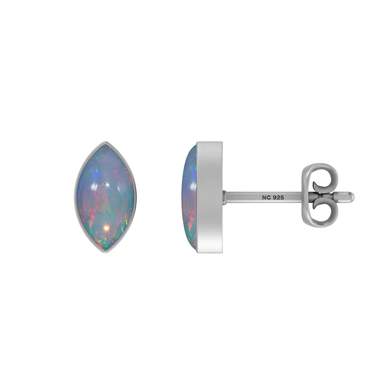 ethiopian opal cab earrings