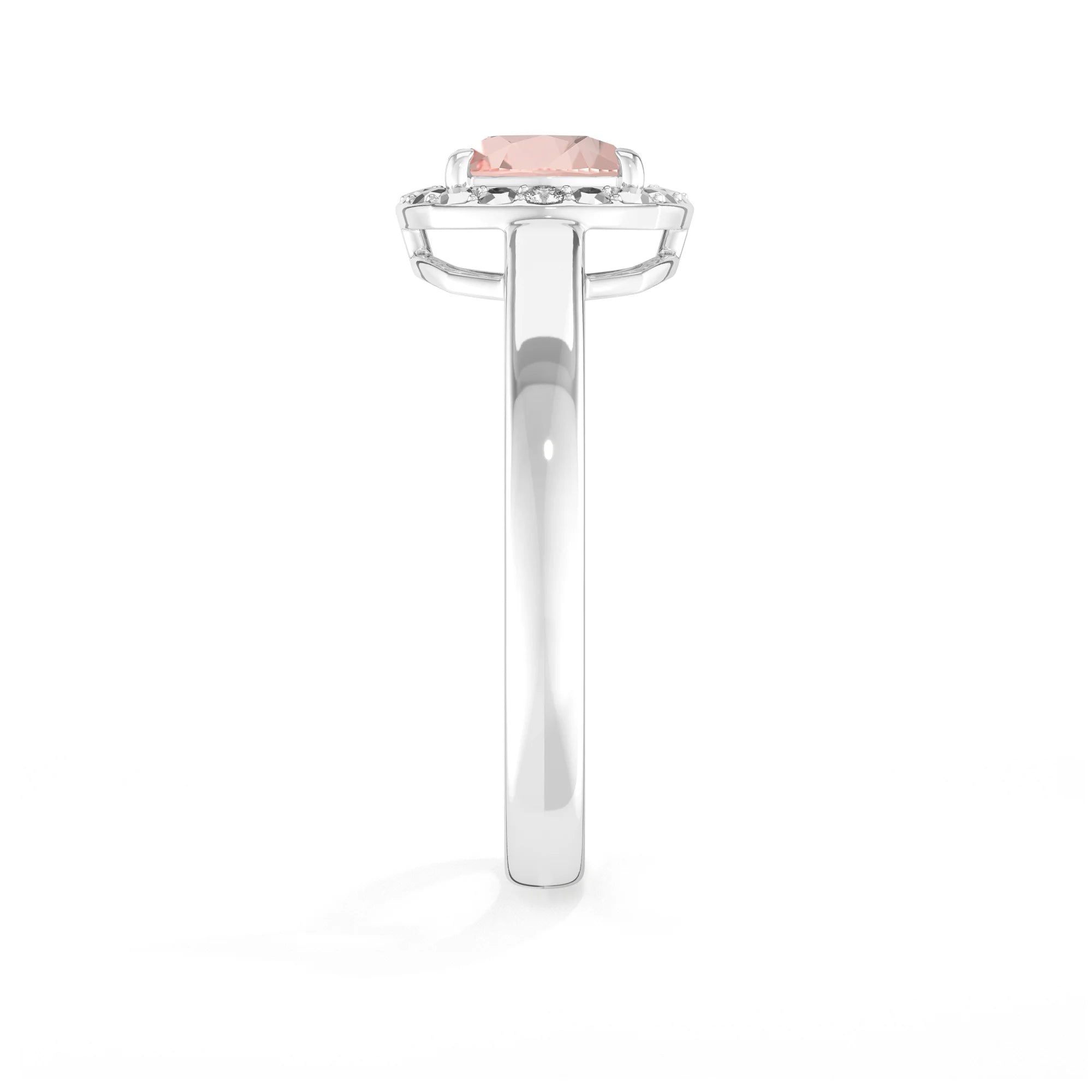 morganite prong-set ring