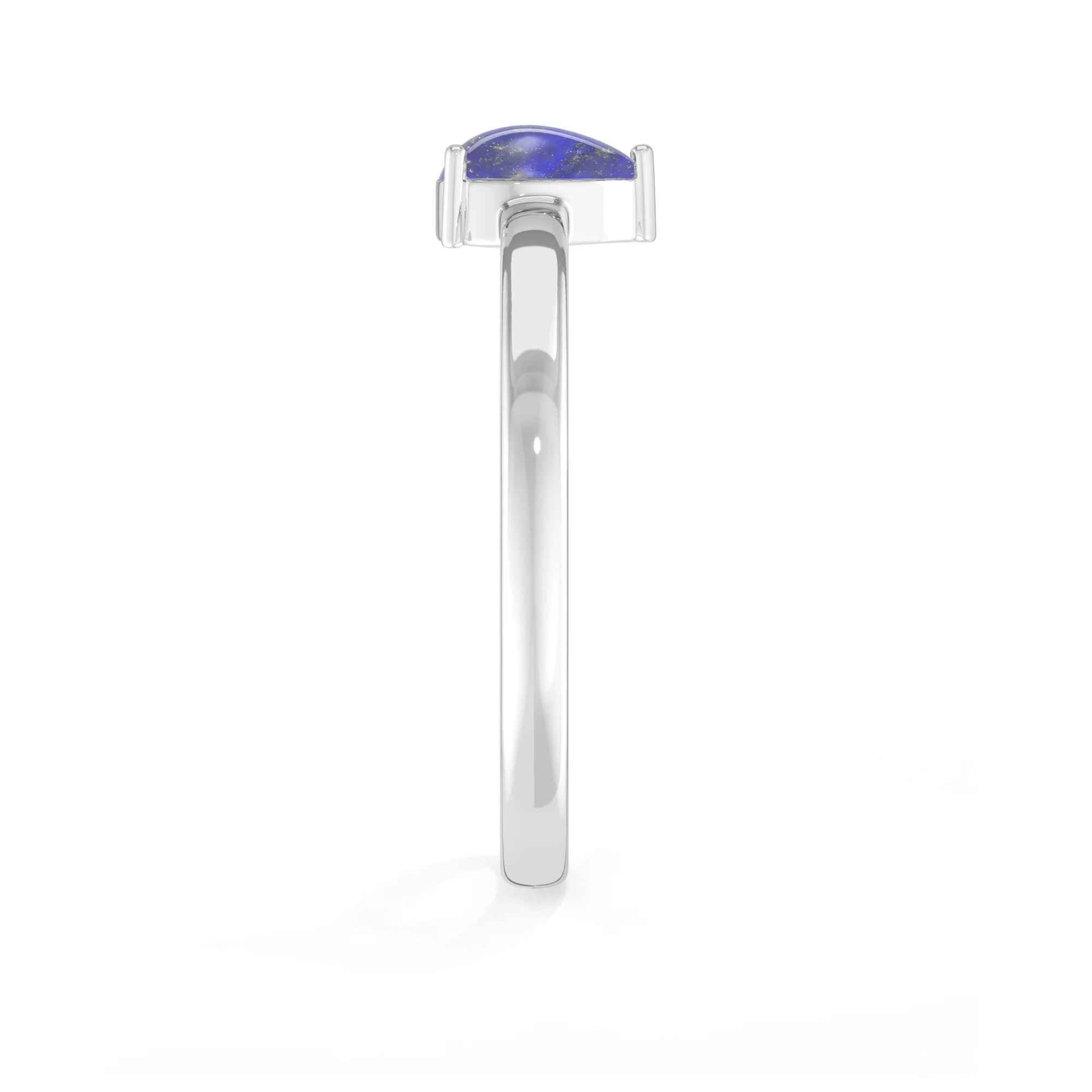 london blue topaz stackable prong-set ring