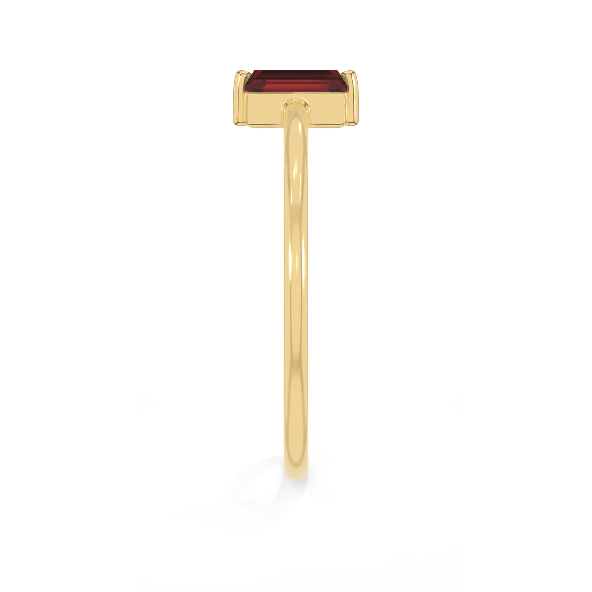 garnet prong-set ring