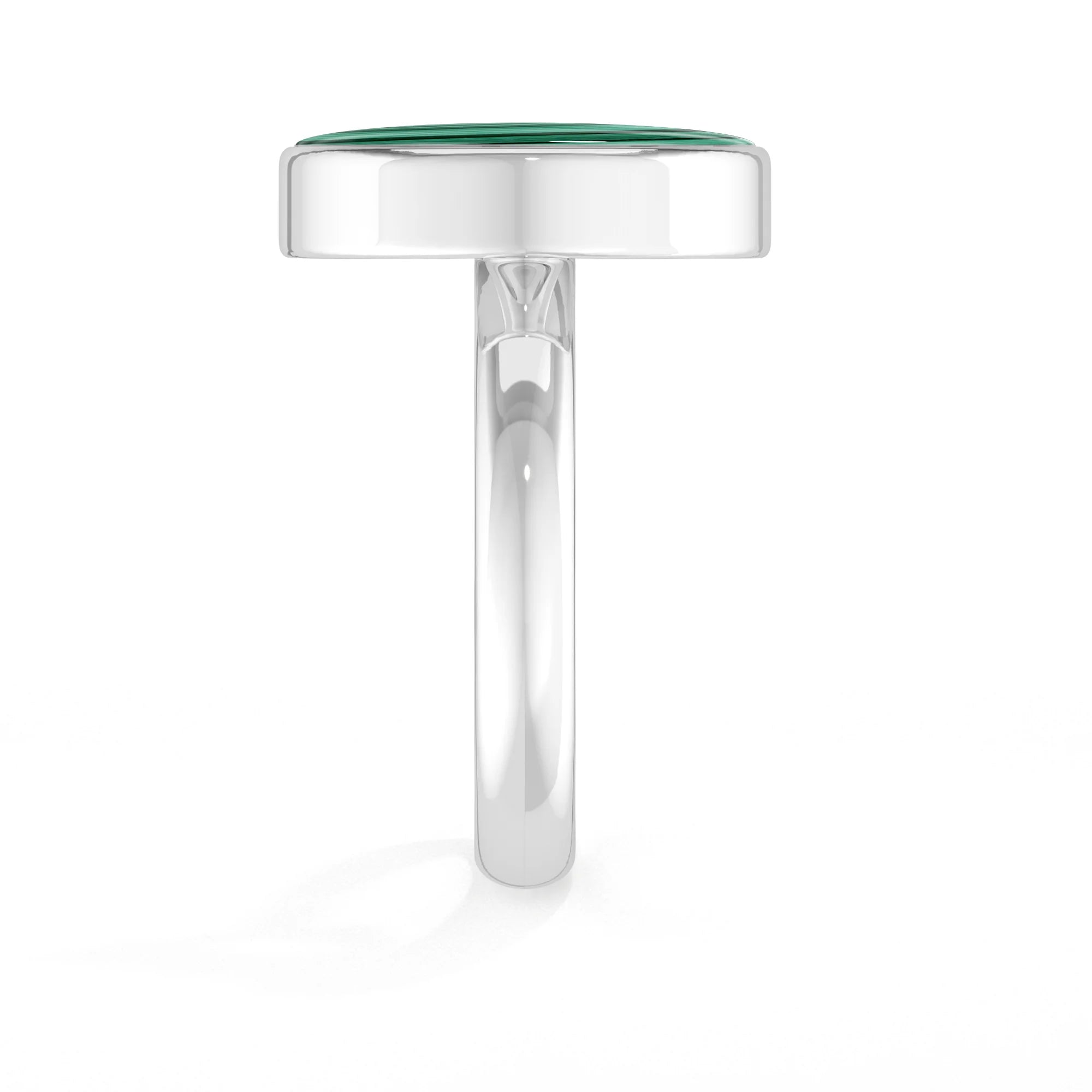 malachite bezel-set ring