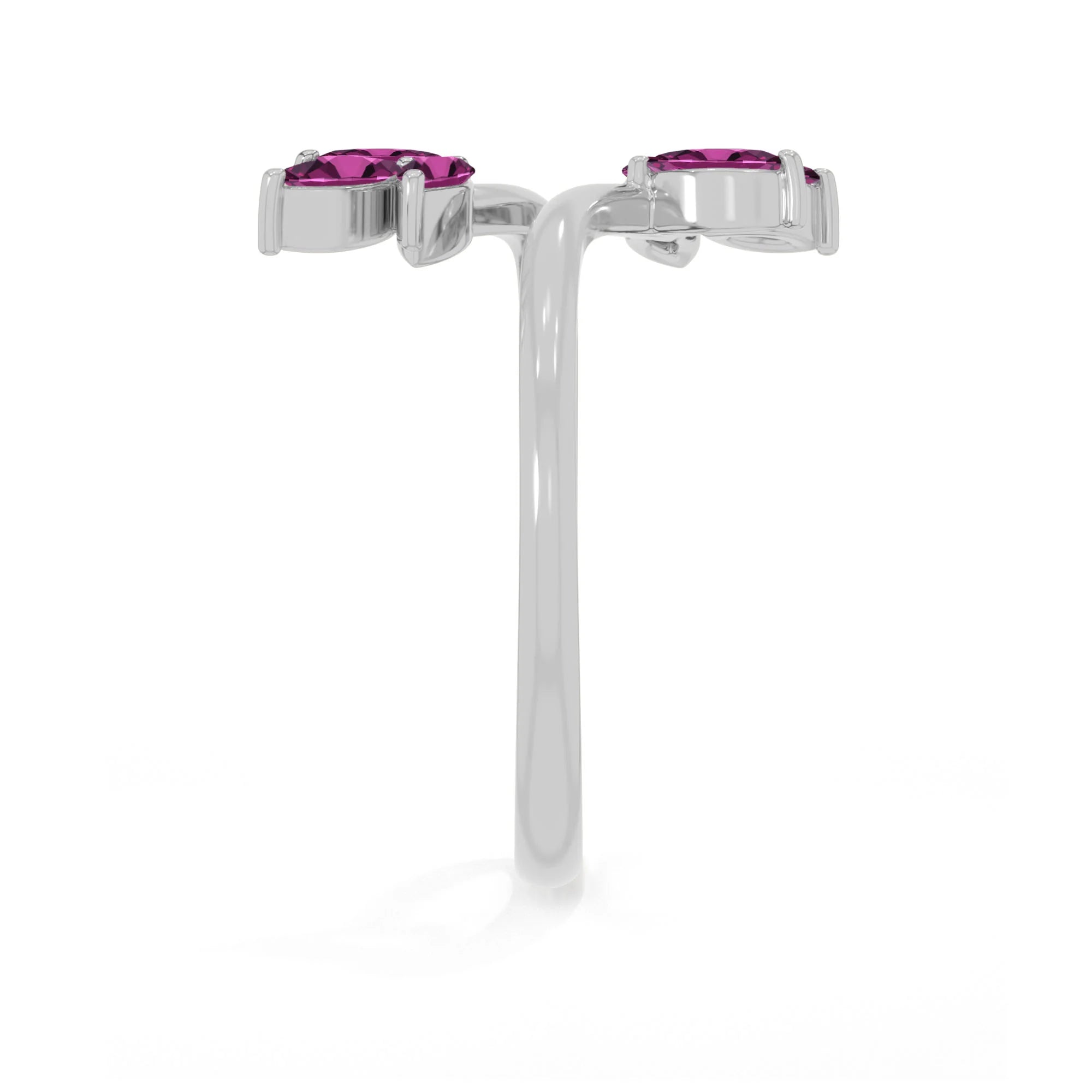 rhodolite-garnet prong-set ring