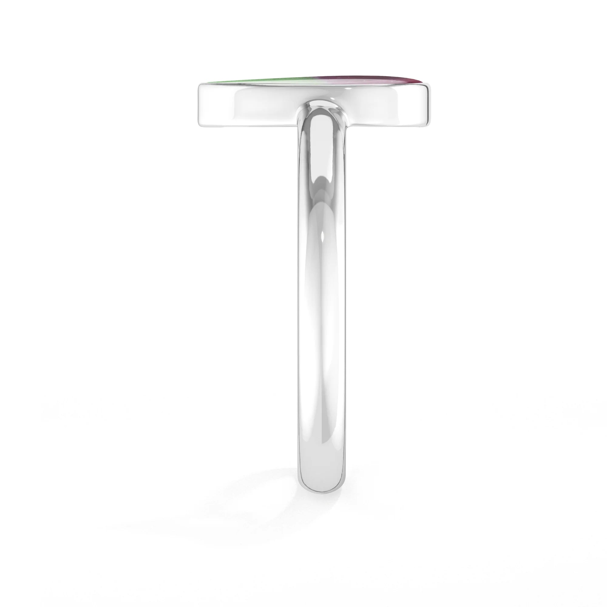 rose quartz bezel-set ring