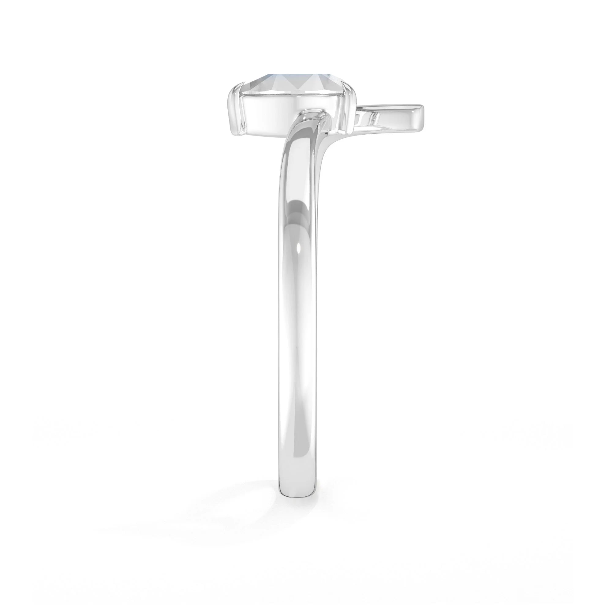 natural rainbow moonstone ring for women in sterling silver