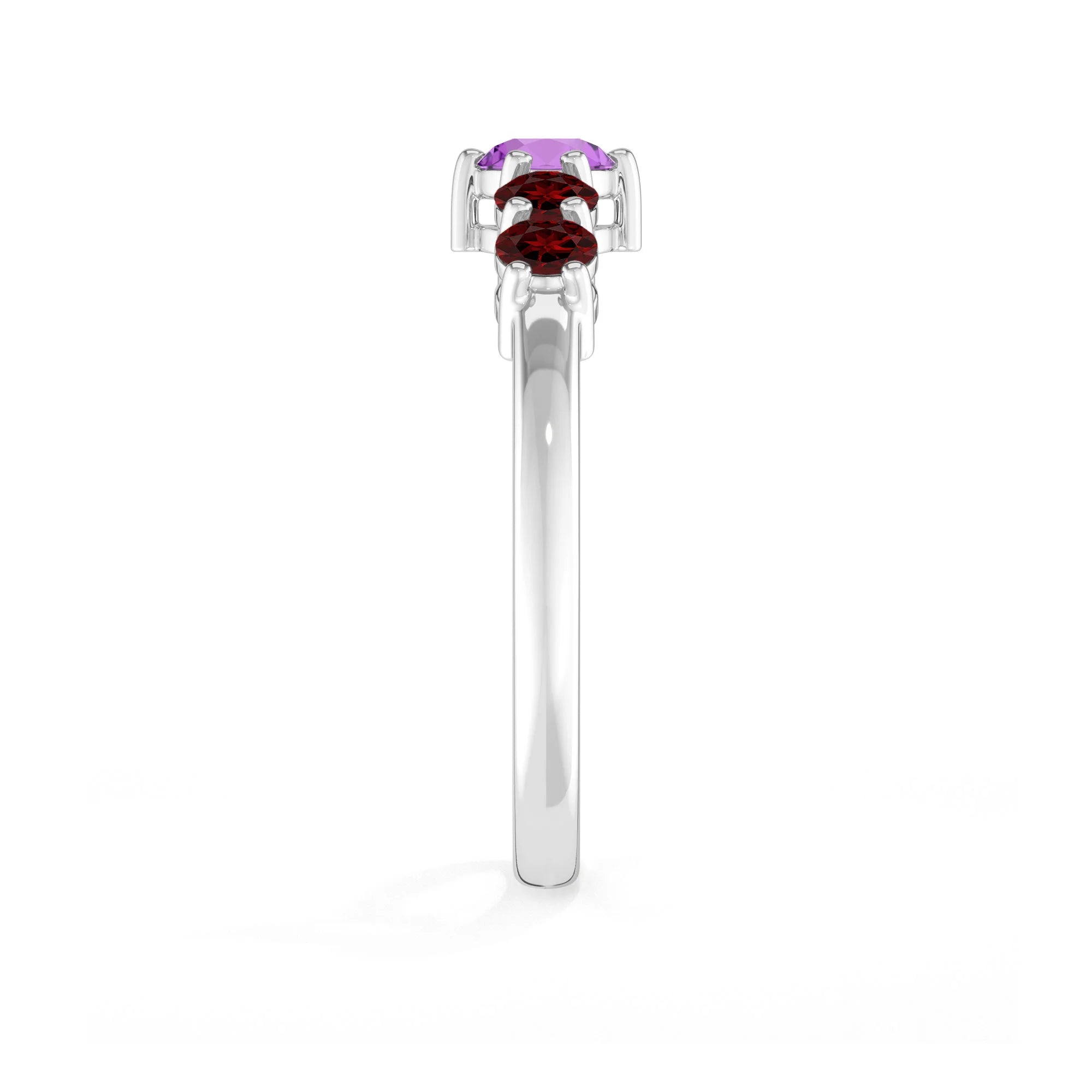 natural amethyst rings