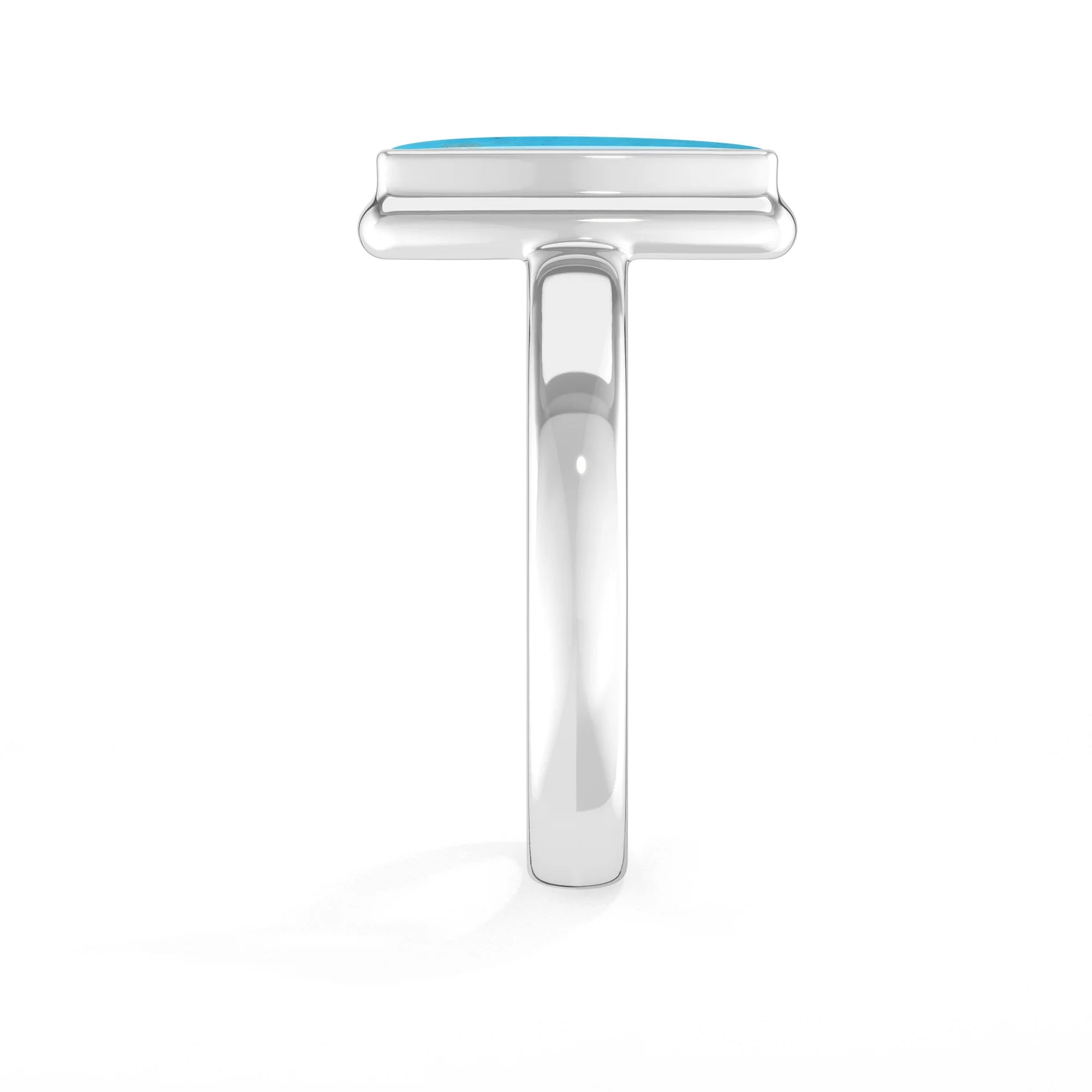 turquoise bezel-set ring