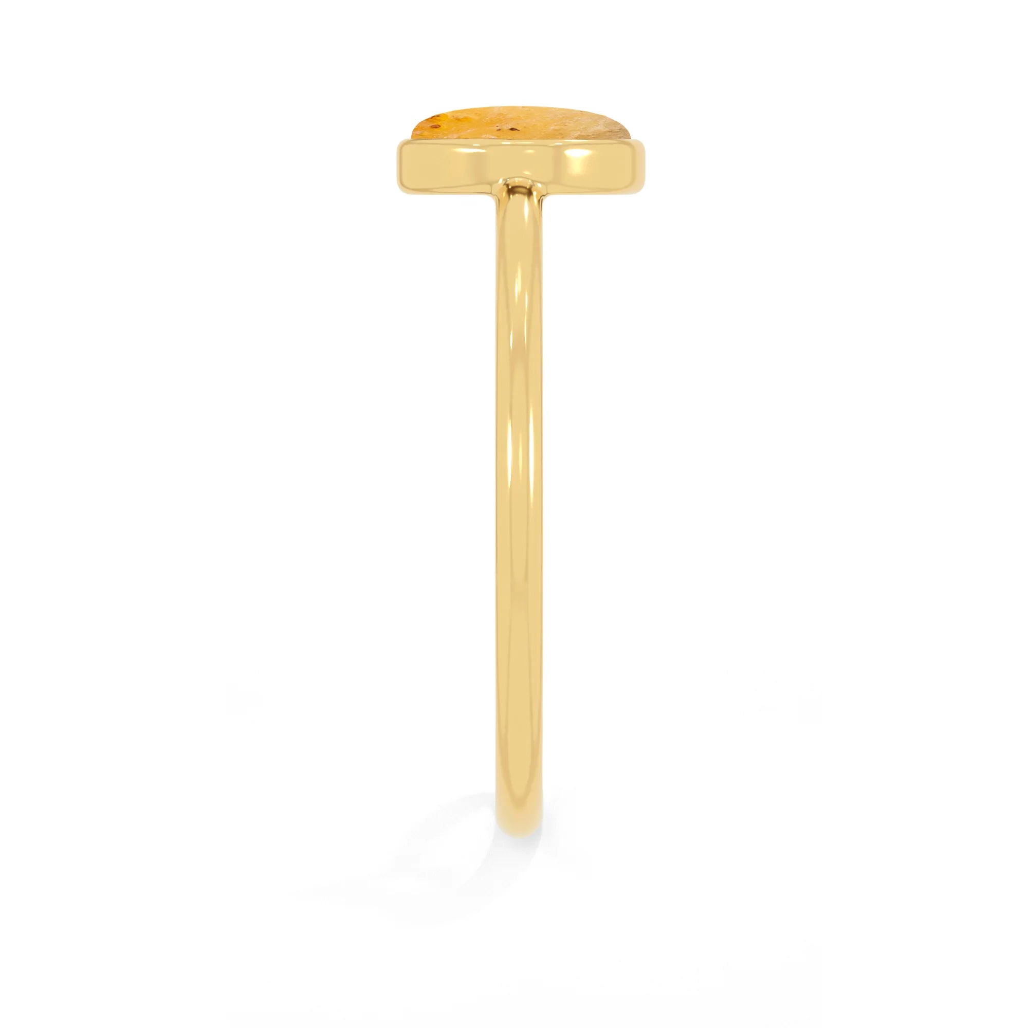 libyan stackable bezel-set ring