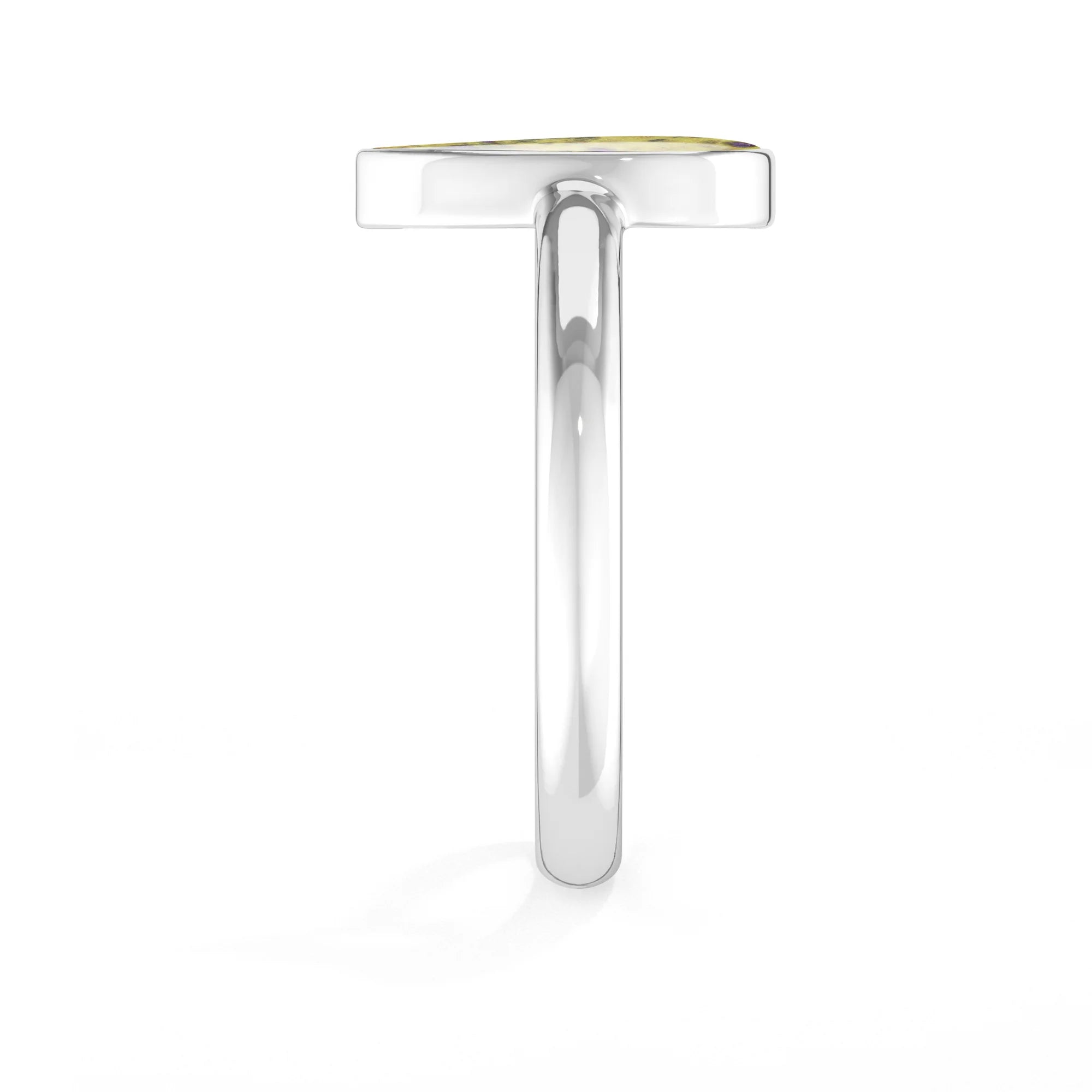 stichitite bezel-set ring