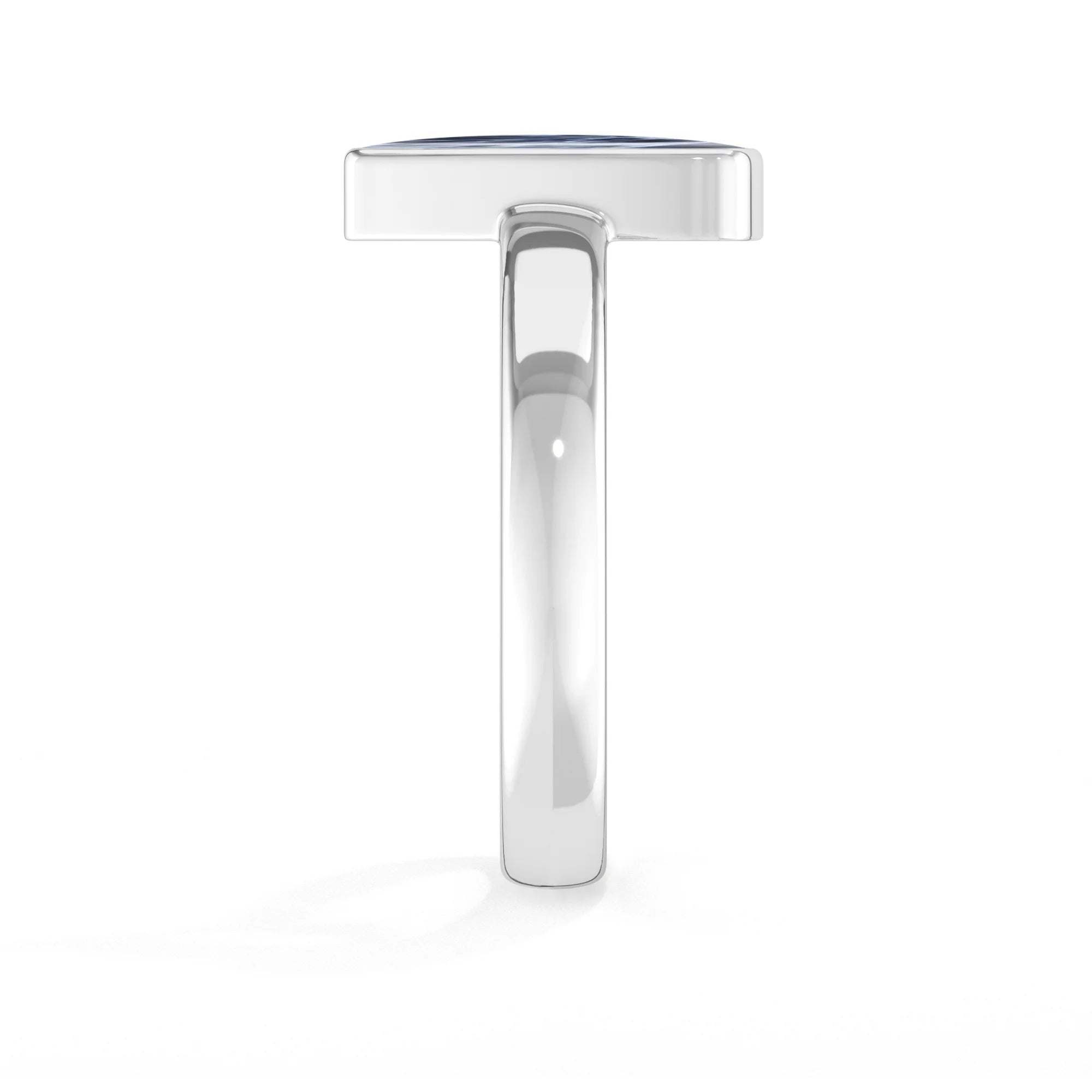 pietersite bezel-set ring