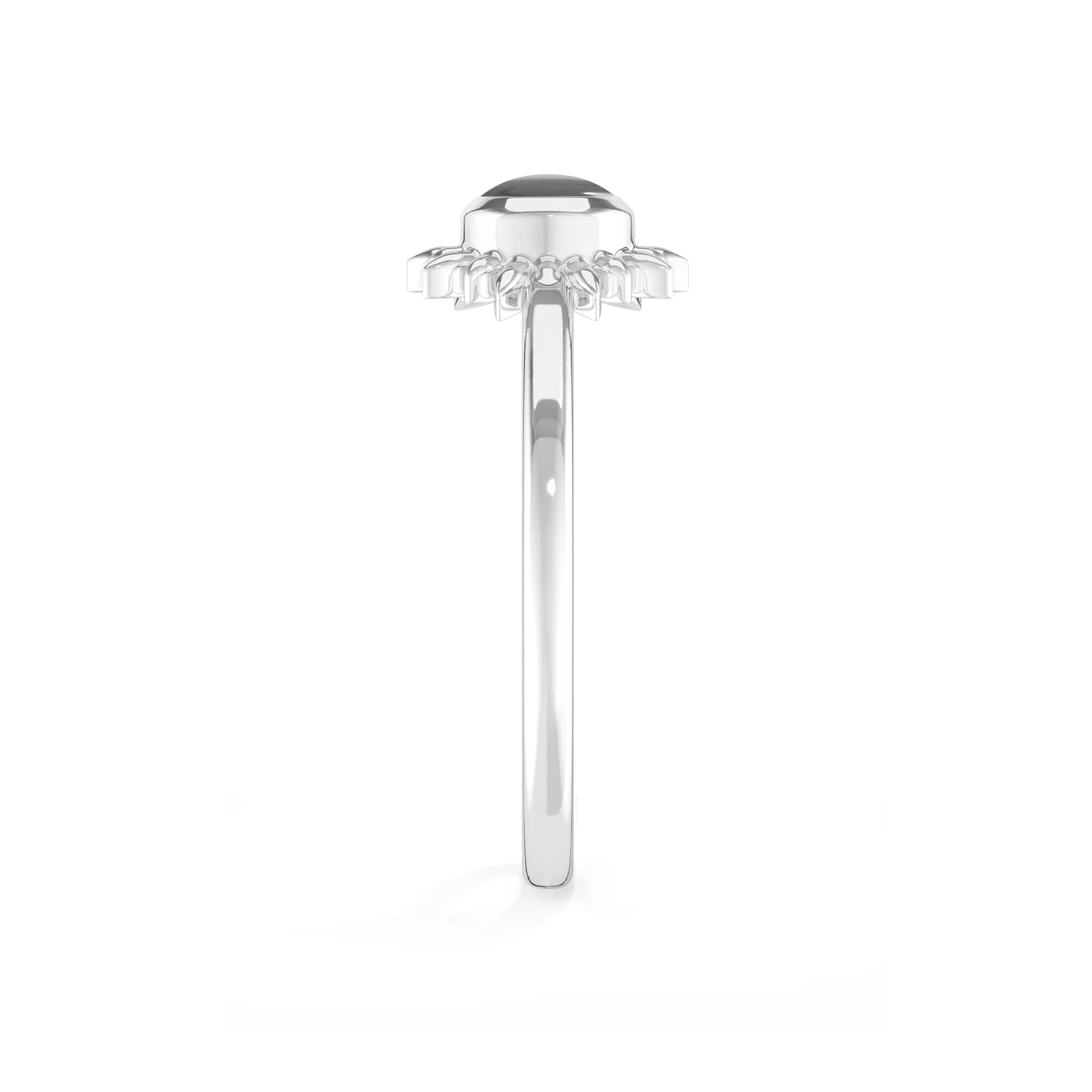 labradorite bezel-set ring