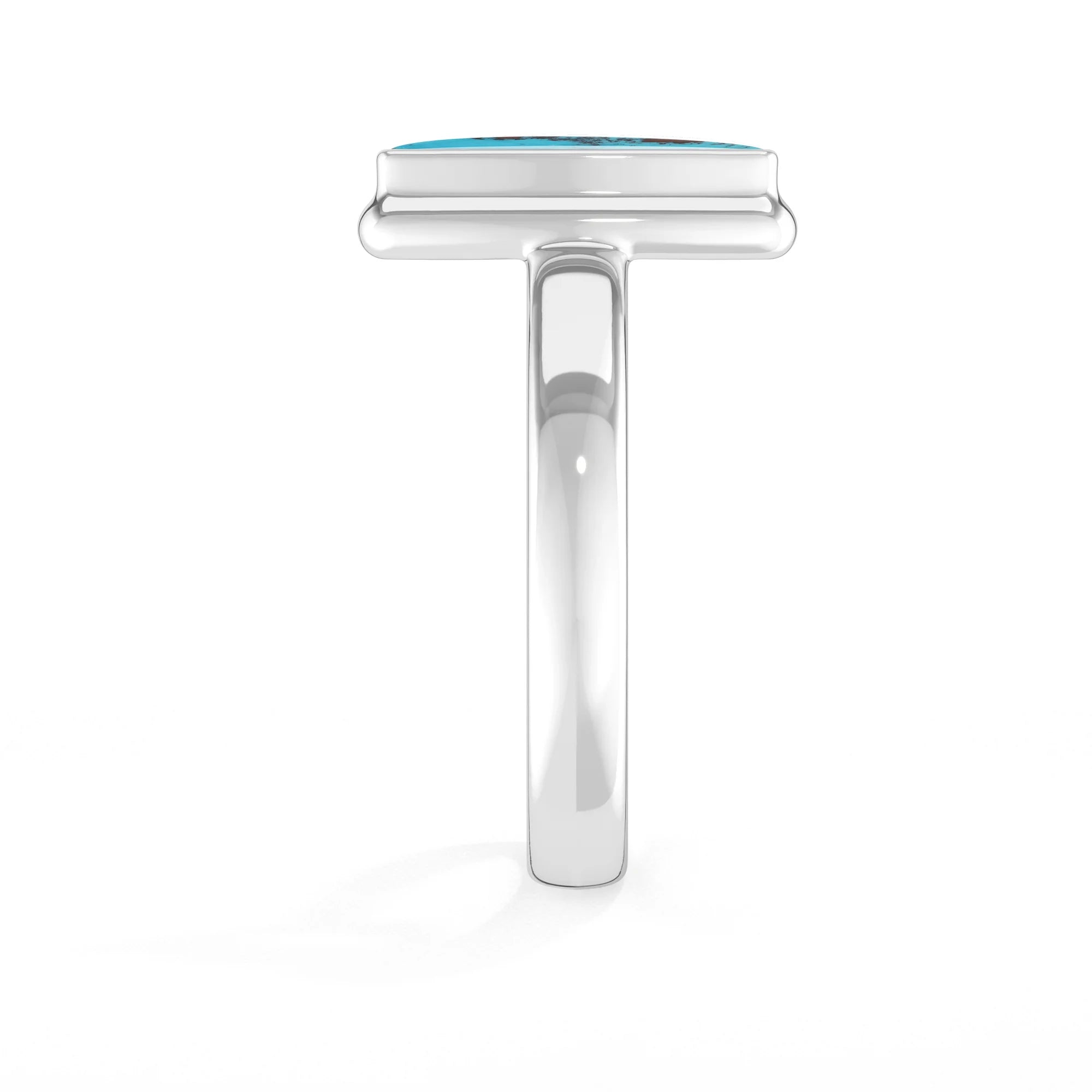 shattuckite bezel-set ring