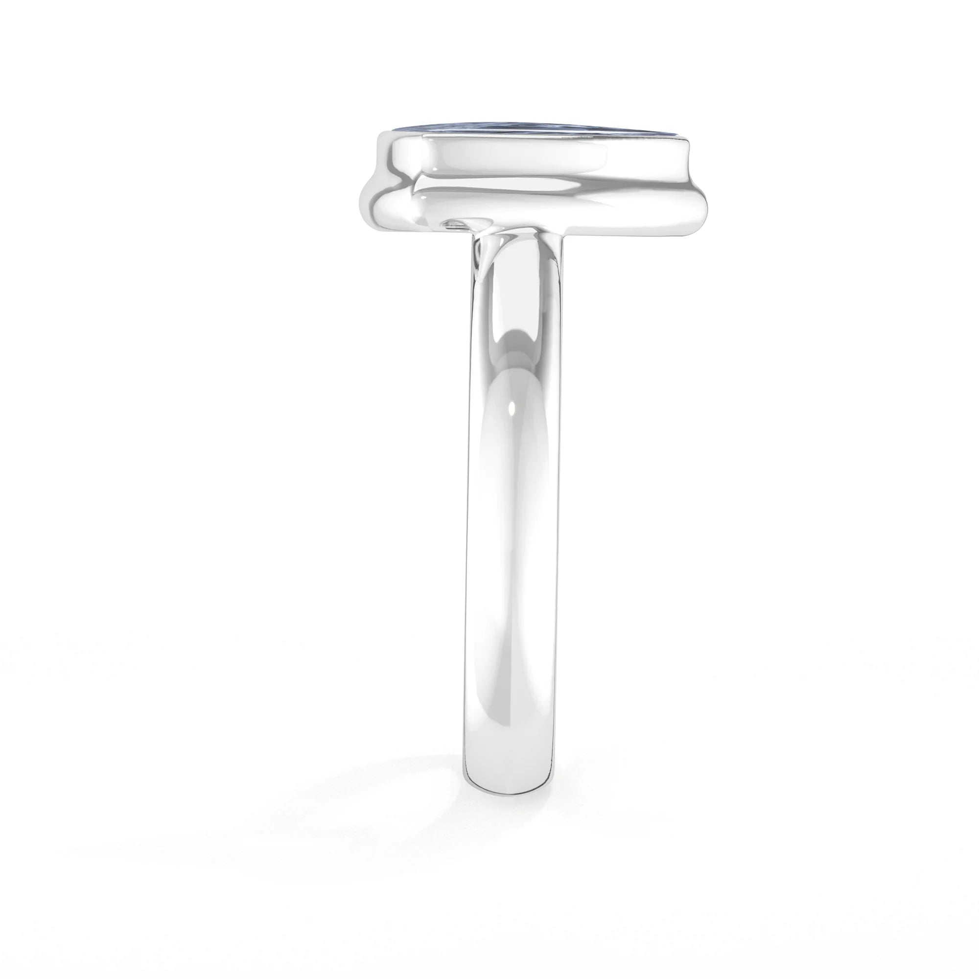 pietersite bezel-set ring