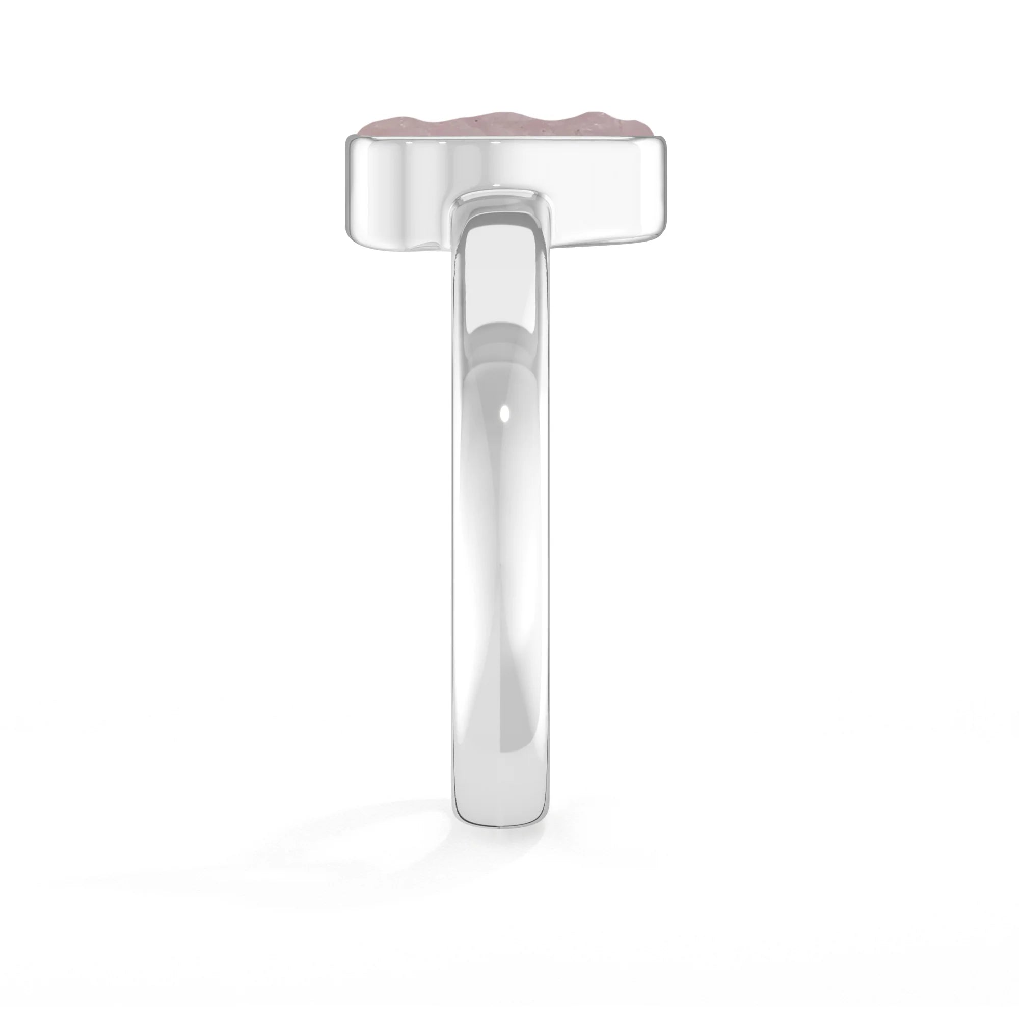 morganite bezel-set ring