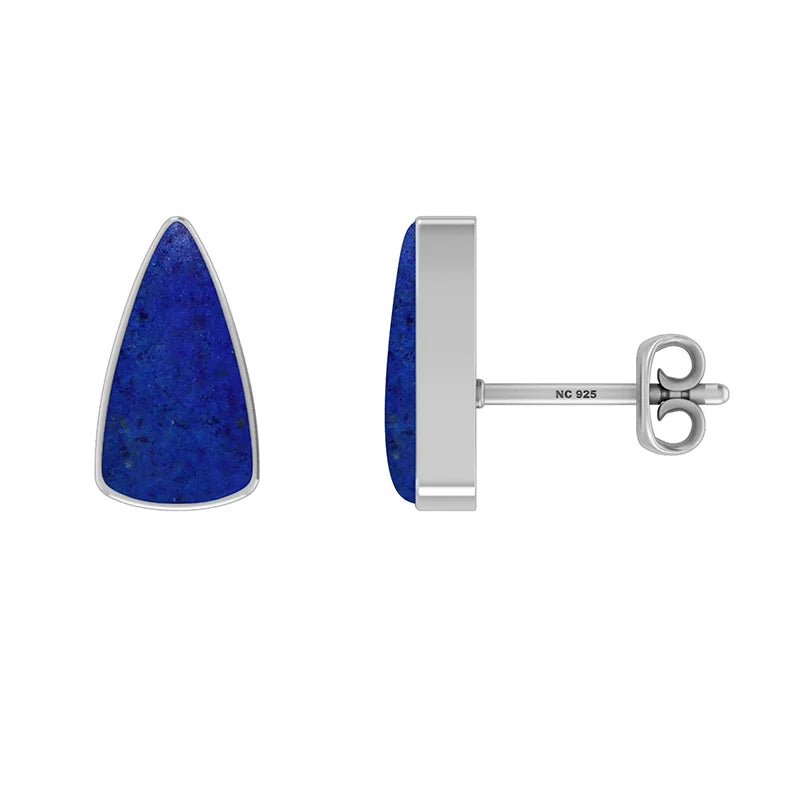 lapis lazuli cab earrings