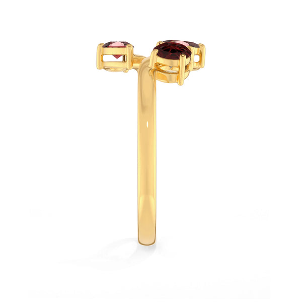 garnet prong-set ring