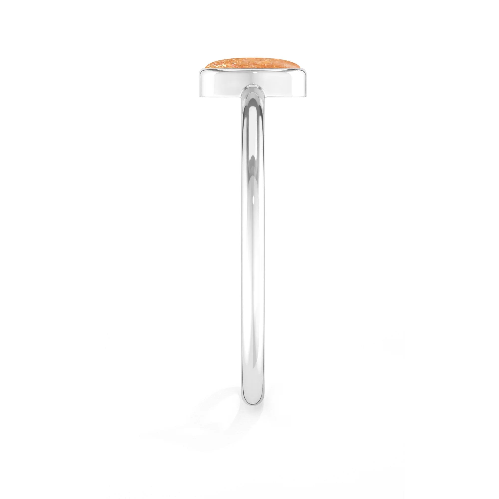 sunstone bezel-set ring