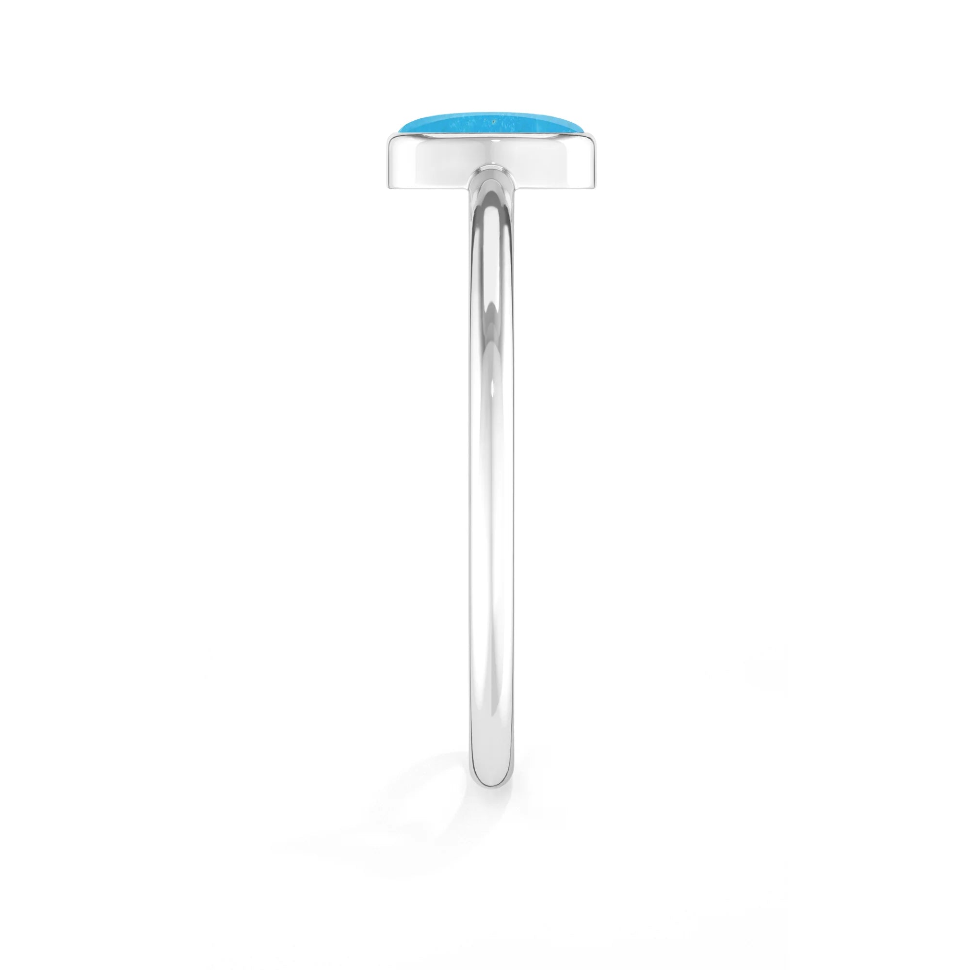 turquoise bezel-set ring