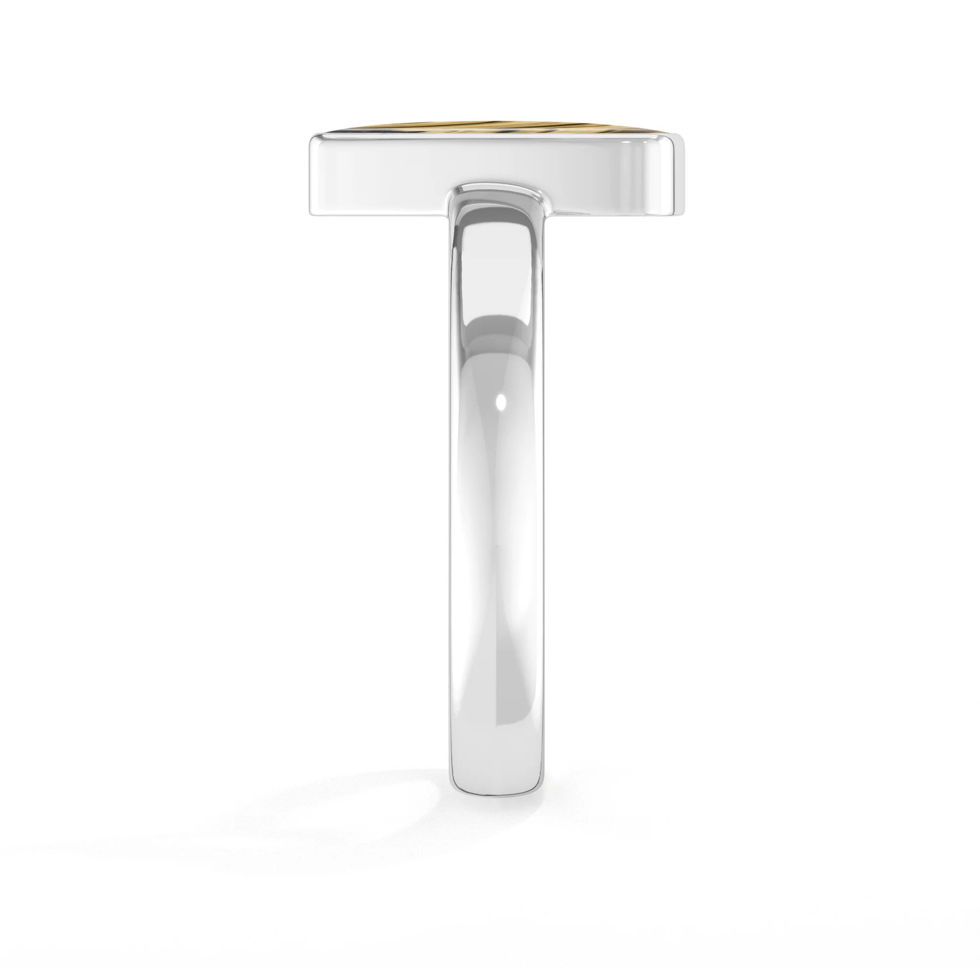 schalenblende bezel-set ring