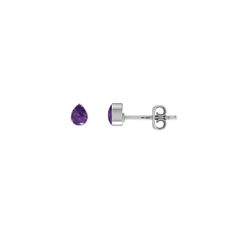 charoite earrings 