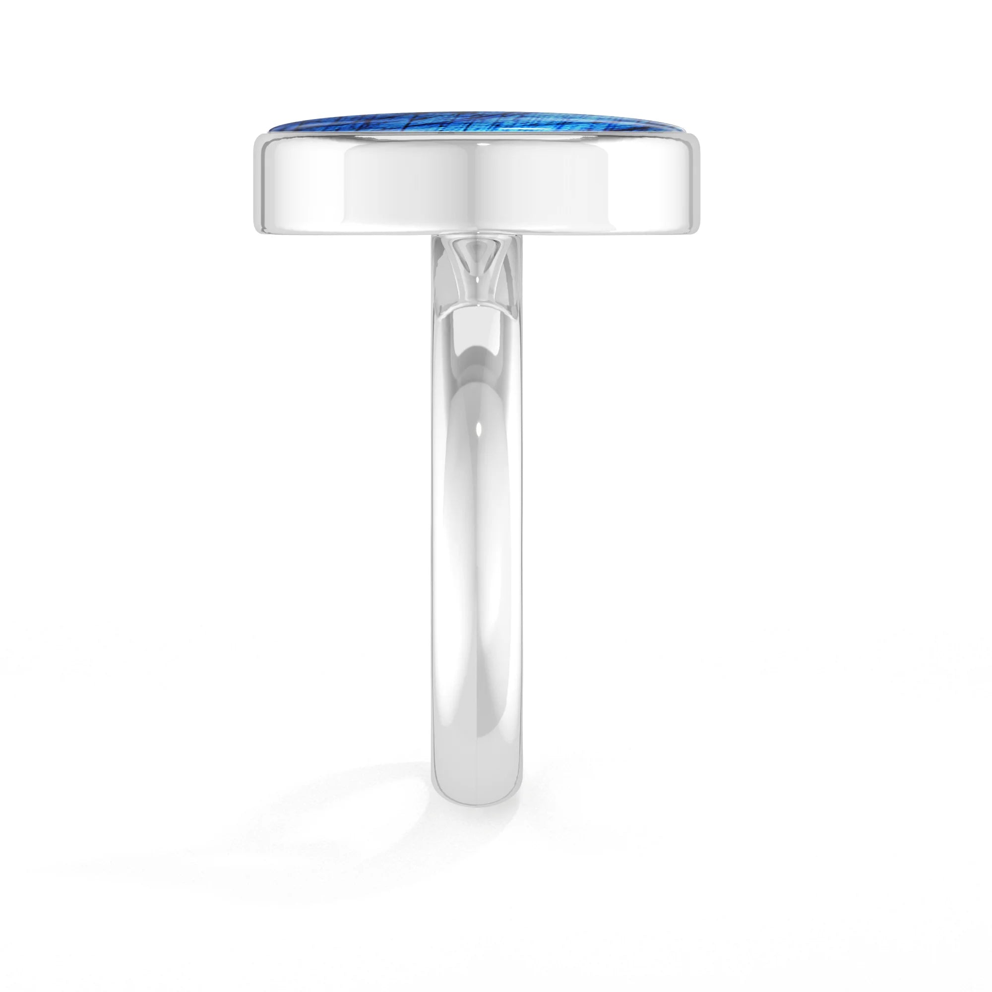 labradorite bezel-set ring