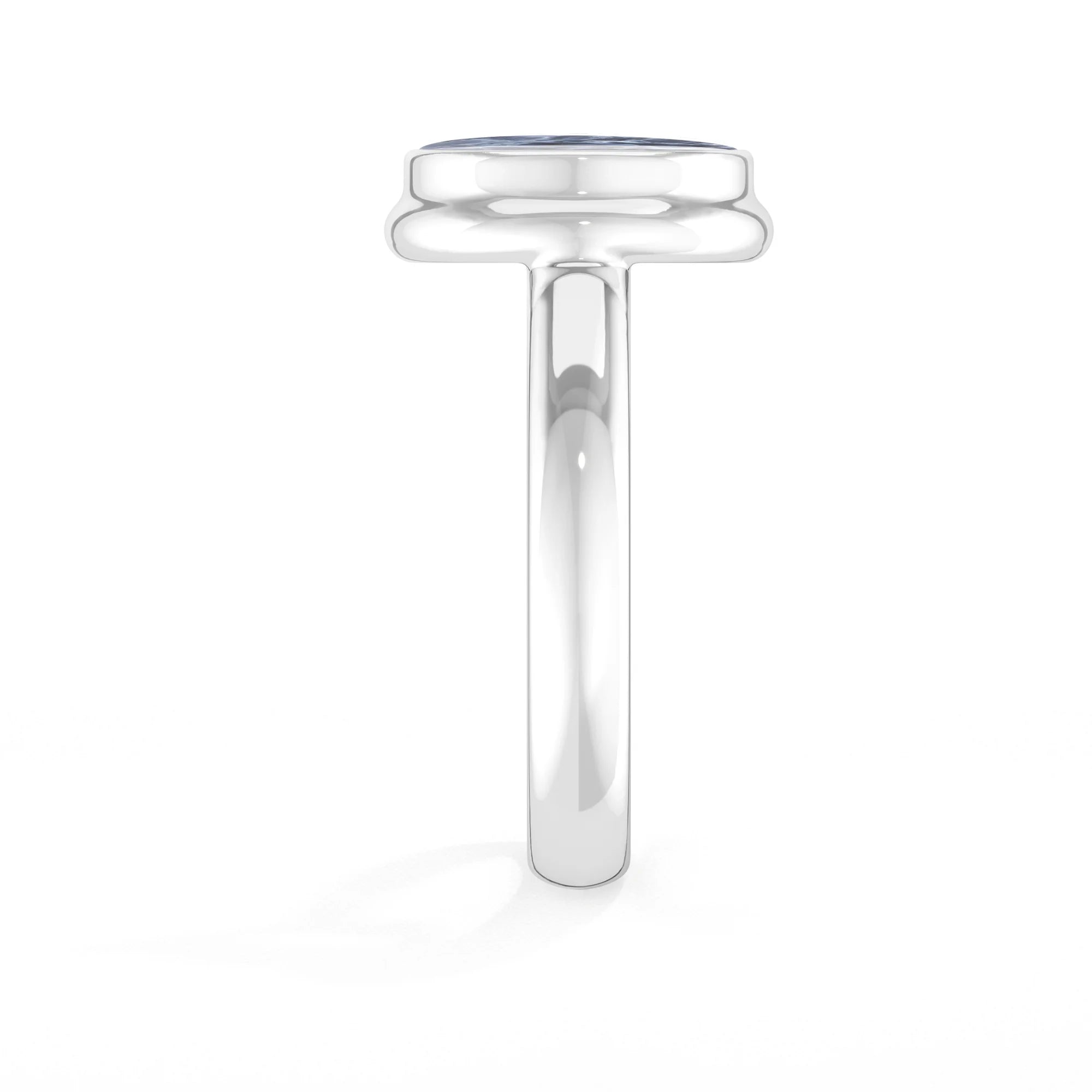 pietersite bezel-set ring