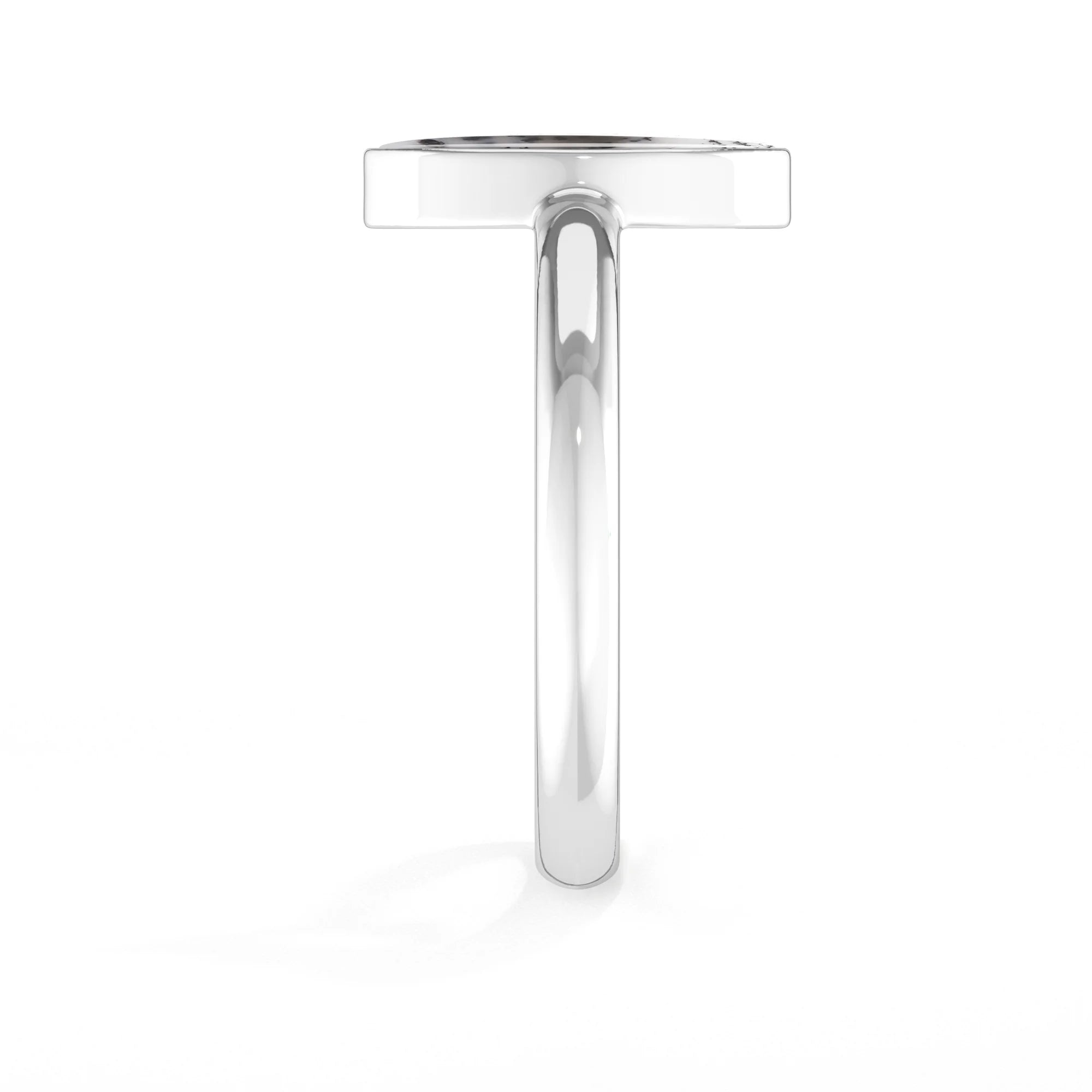 dendritic opal bezel-set ring
