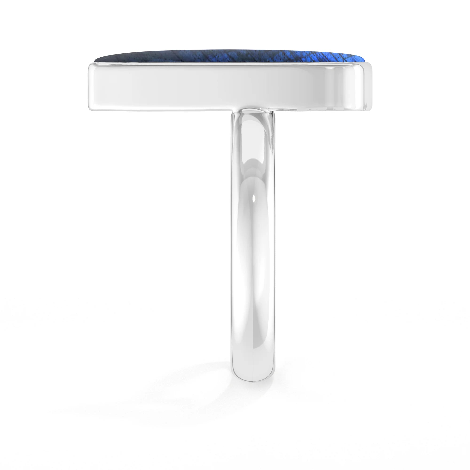 labradorite bezel-set ring