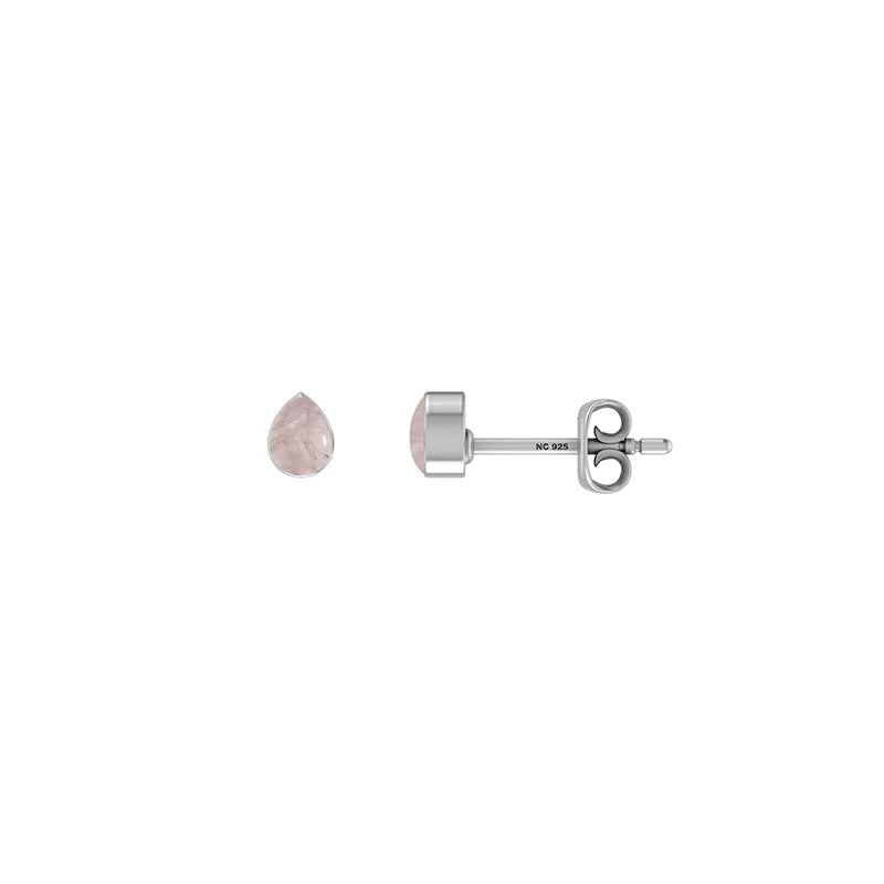 rose quartz earrings 