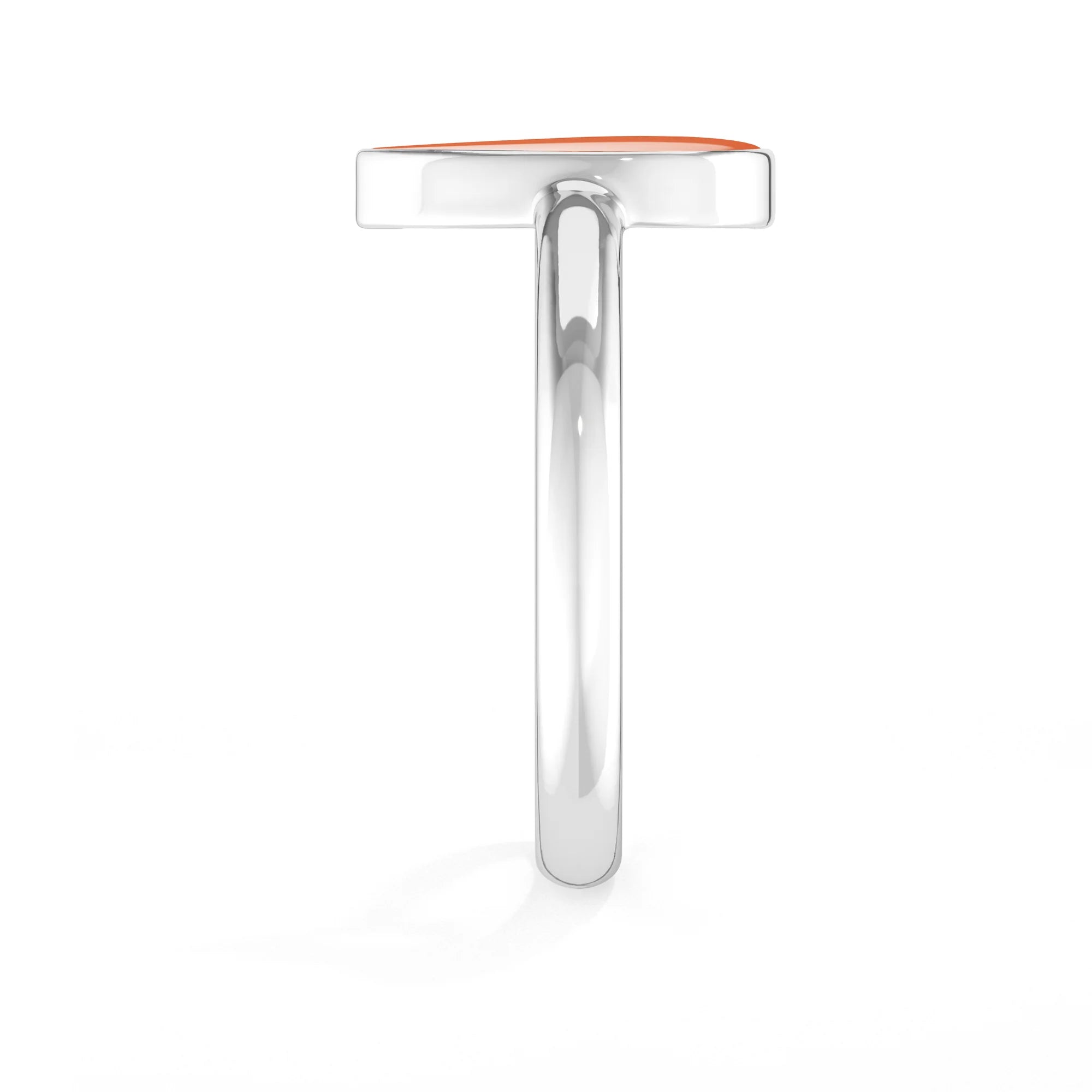 carnelian bezel-set ring