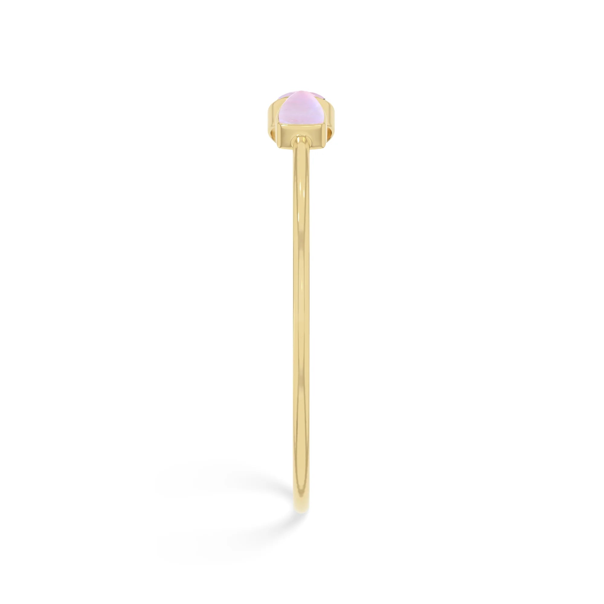 pink moonstone cab bracelet