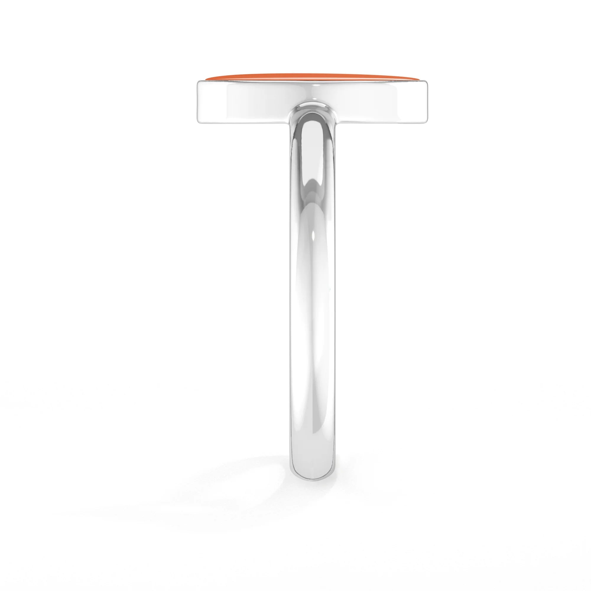 carnelian bezel-set ring