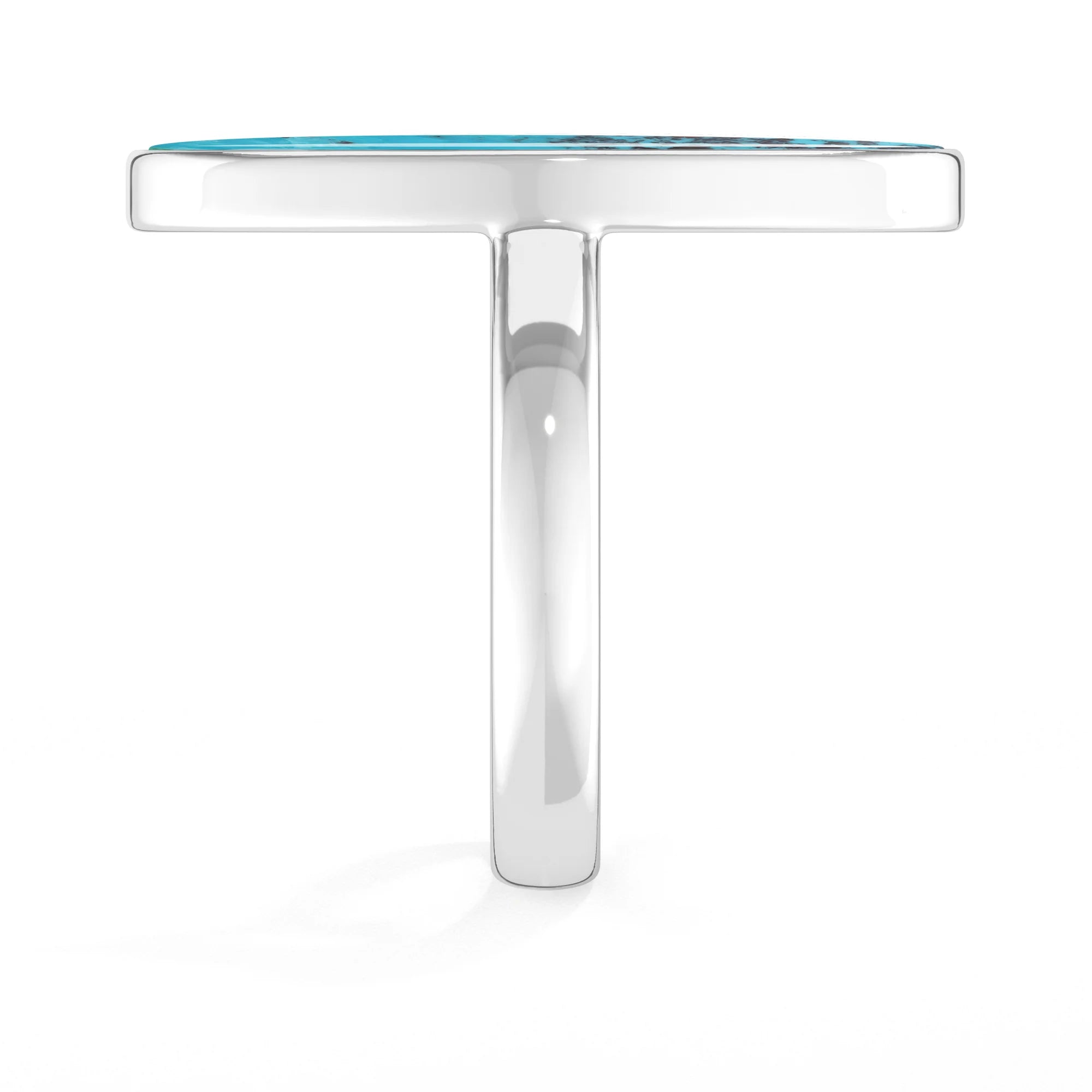 shattuckite bezel-set ring