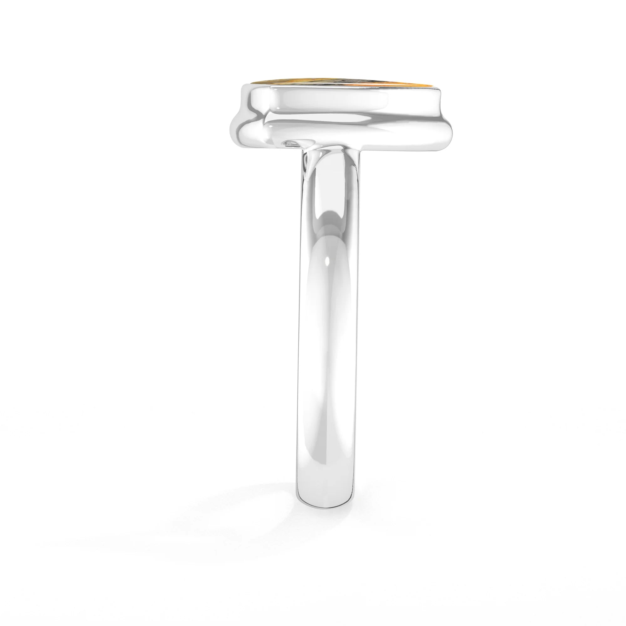 bumble-bee bezel-set ring