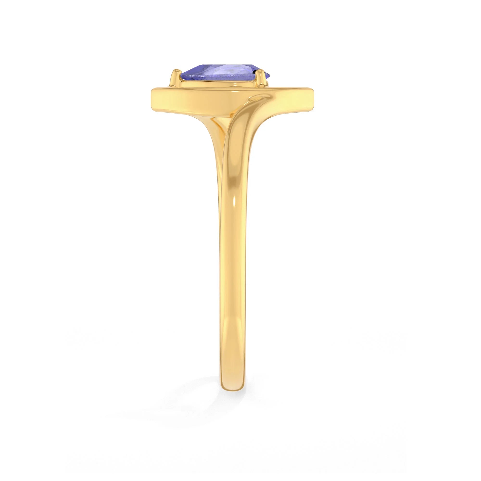 natural rainbow moonstone ring for women in 18k gold vermeil