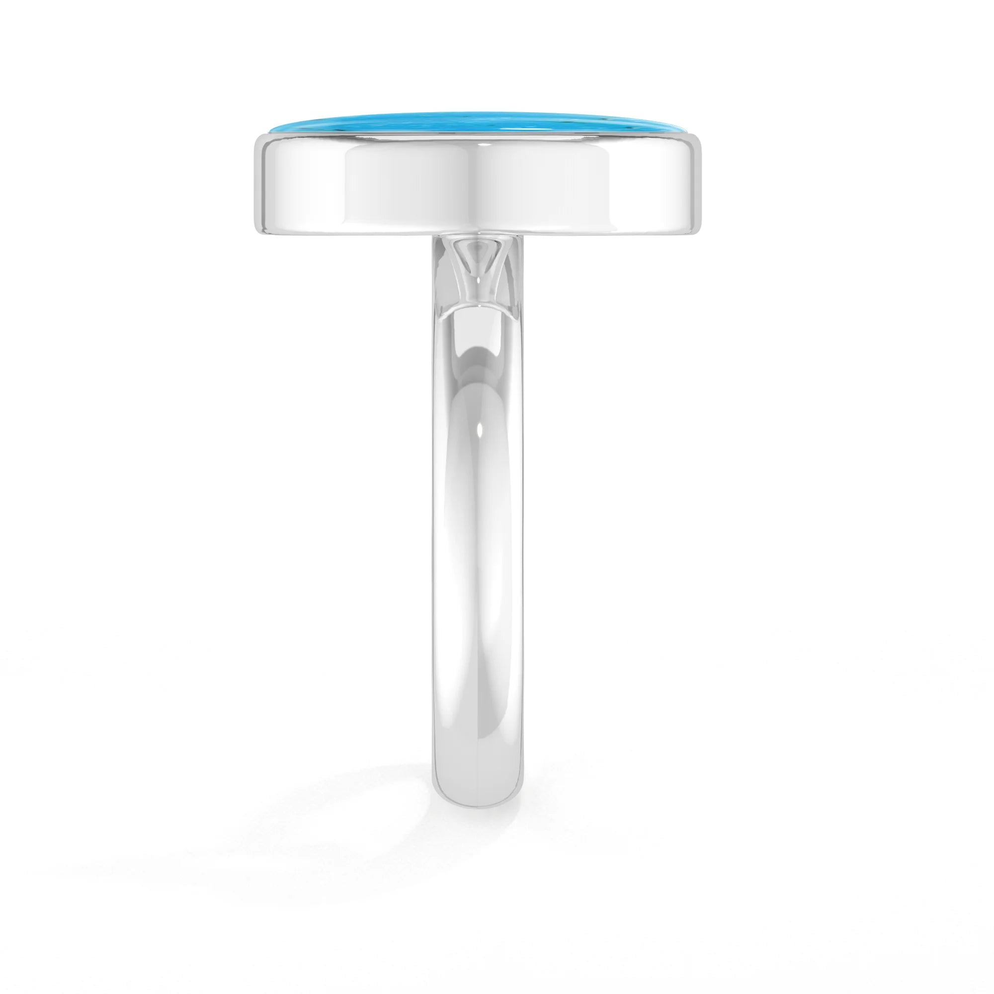 turquoise bezel-set ring