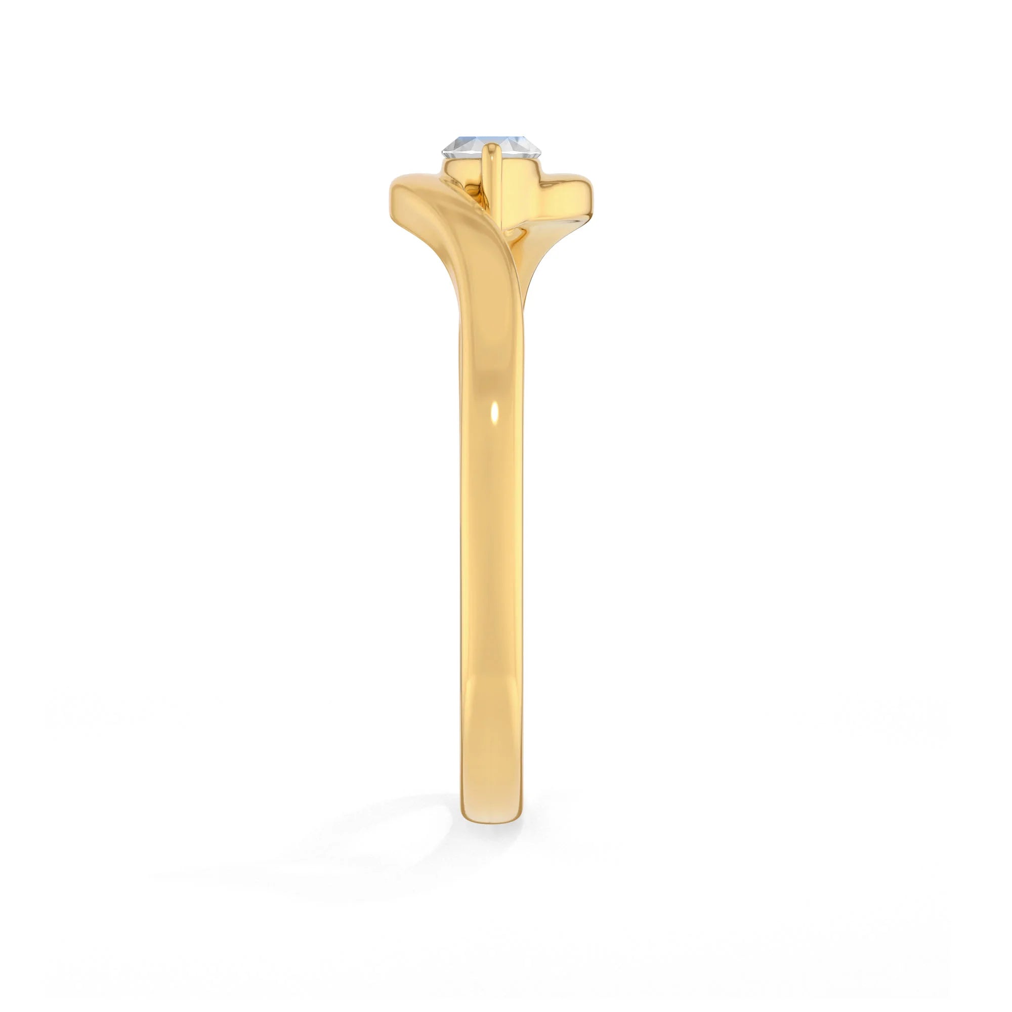 rainbow-moonstone prong-set ring