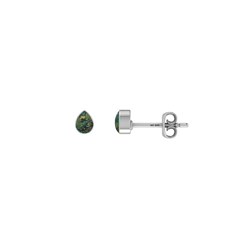 azurite malachite earrings 