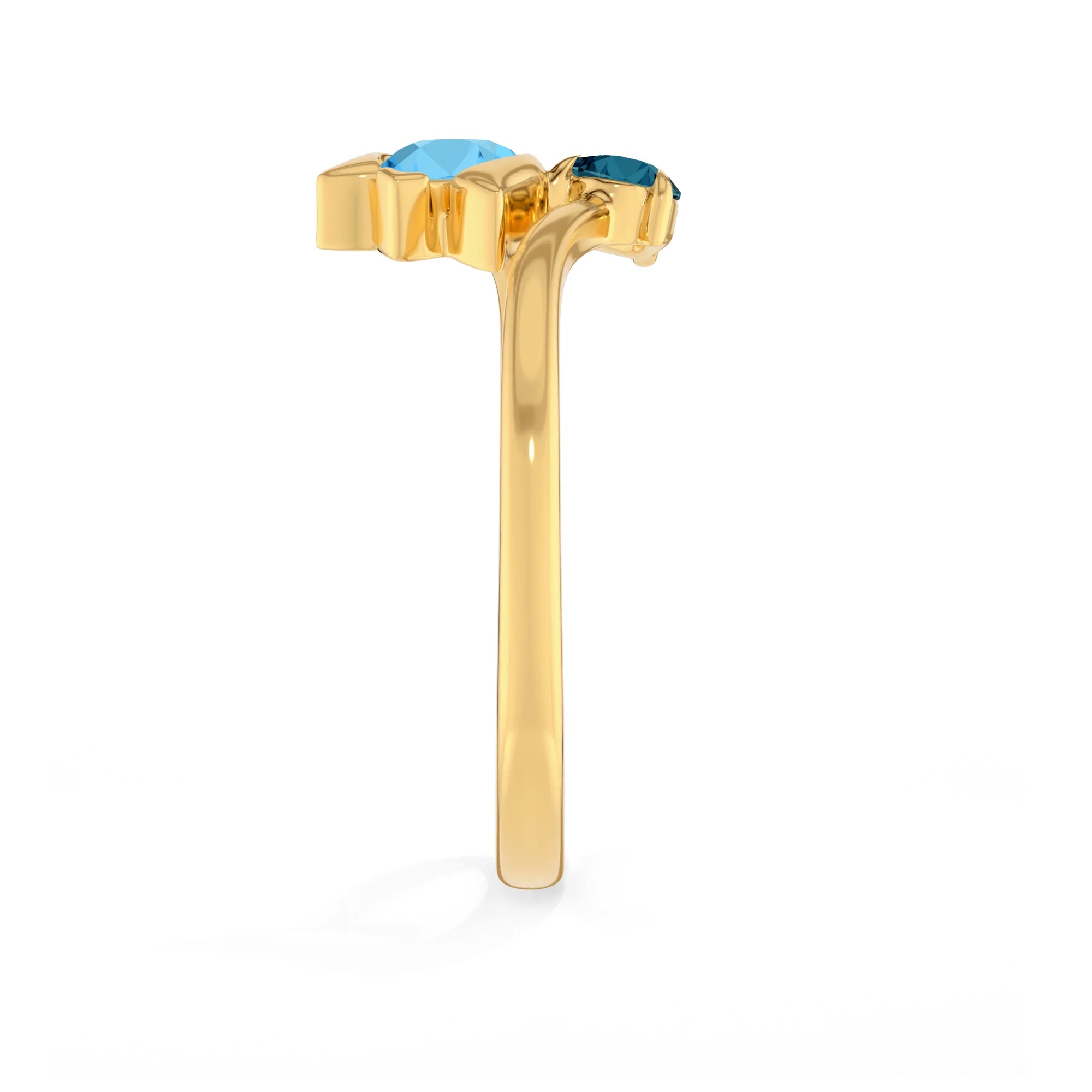 swiss blue topaz prong-set ring