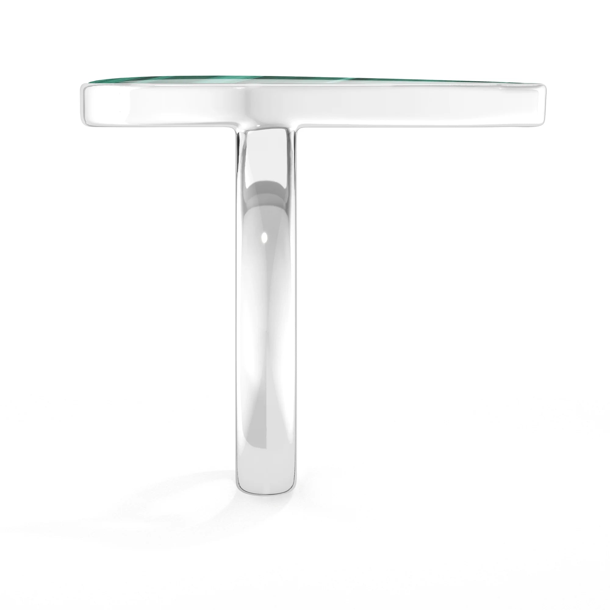 malachite bezel-set ring