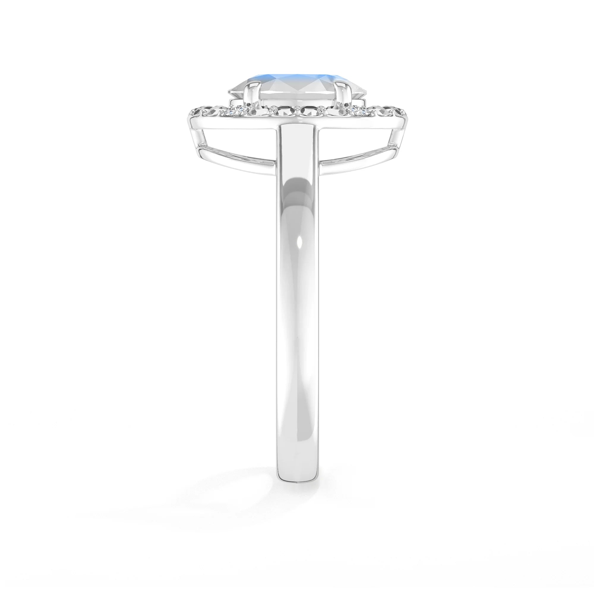 rainbow-moonstone prong-set ring