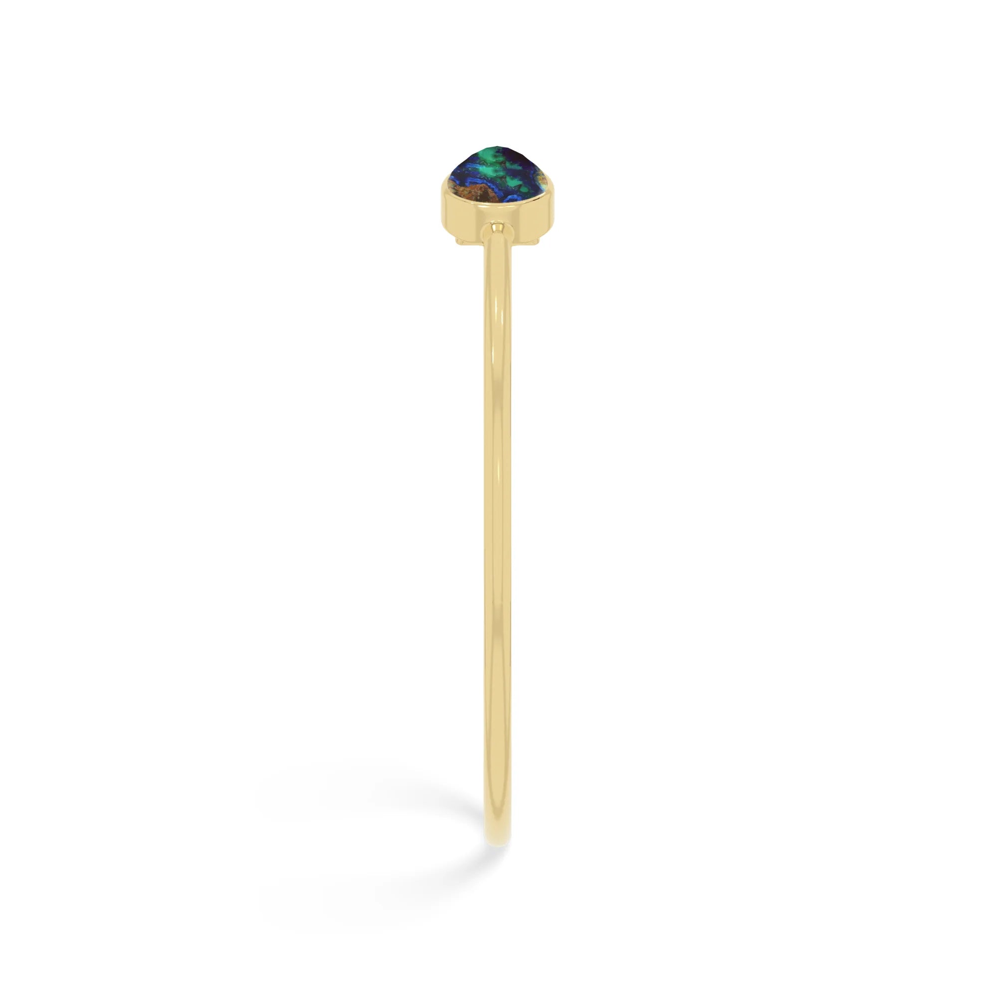 azurite malachite cab bracelet