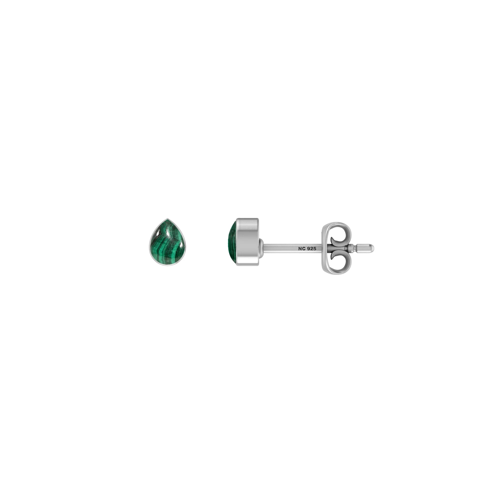malachite earrings 