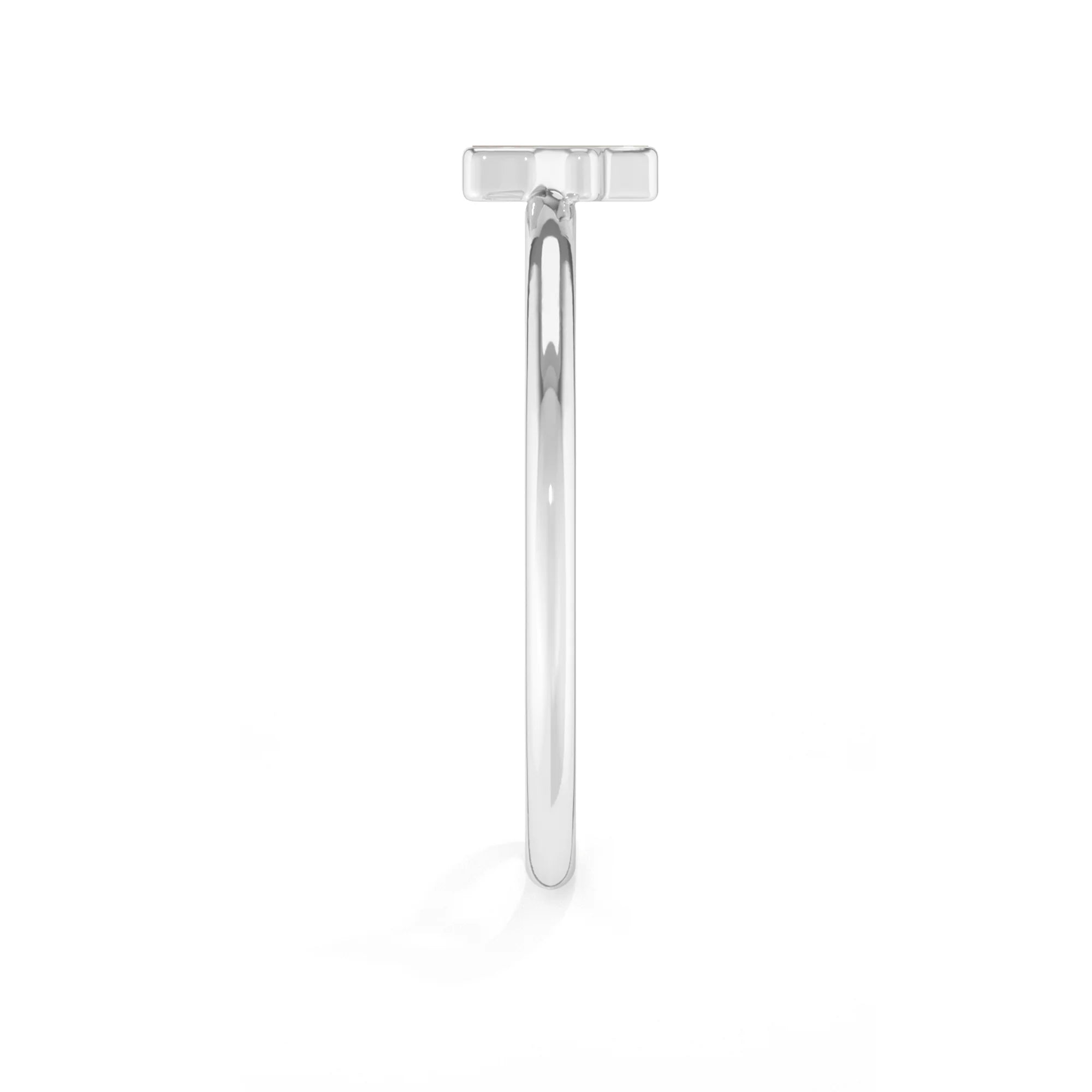 mother of pearl stackable bezel-set ring