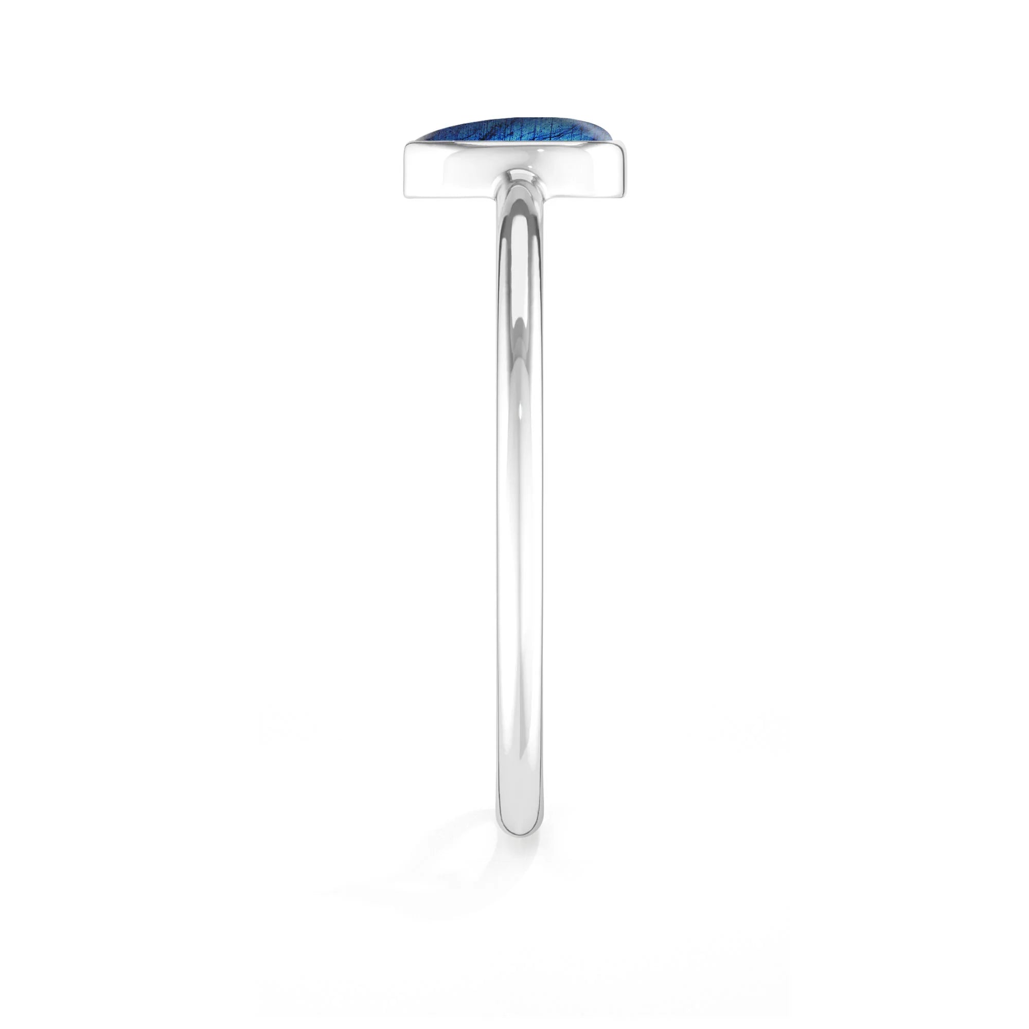 labradorite bezel-set ring