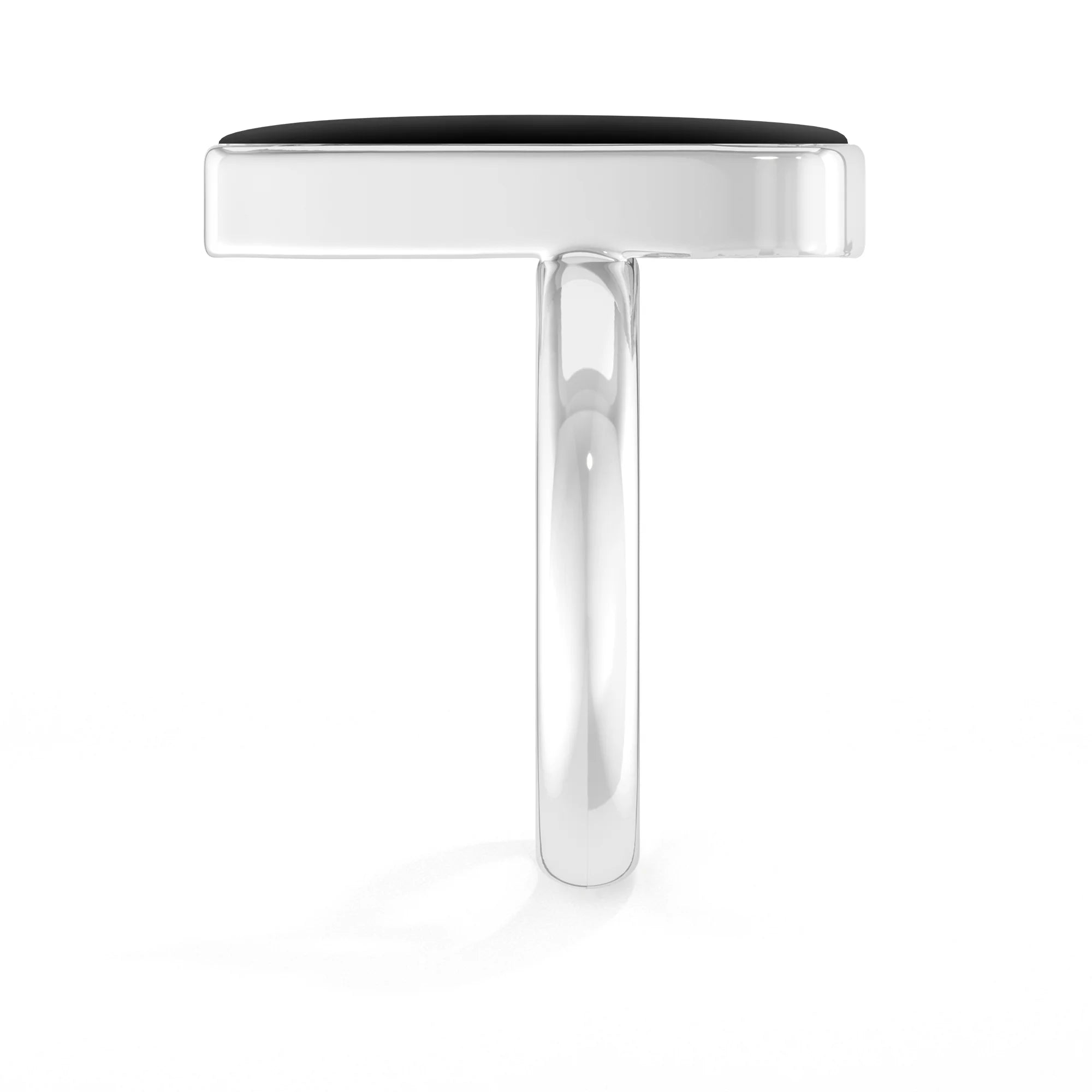 black-onyx bezel-set ring